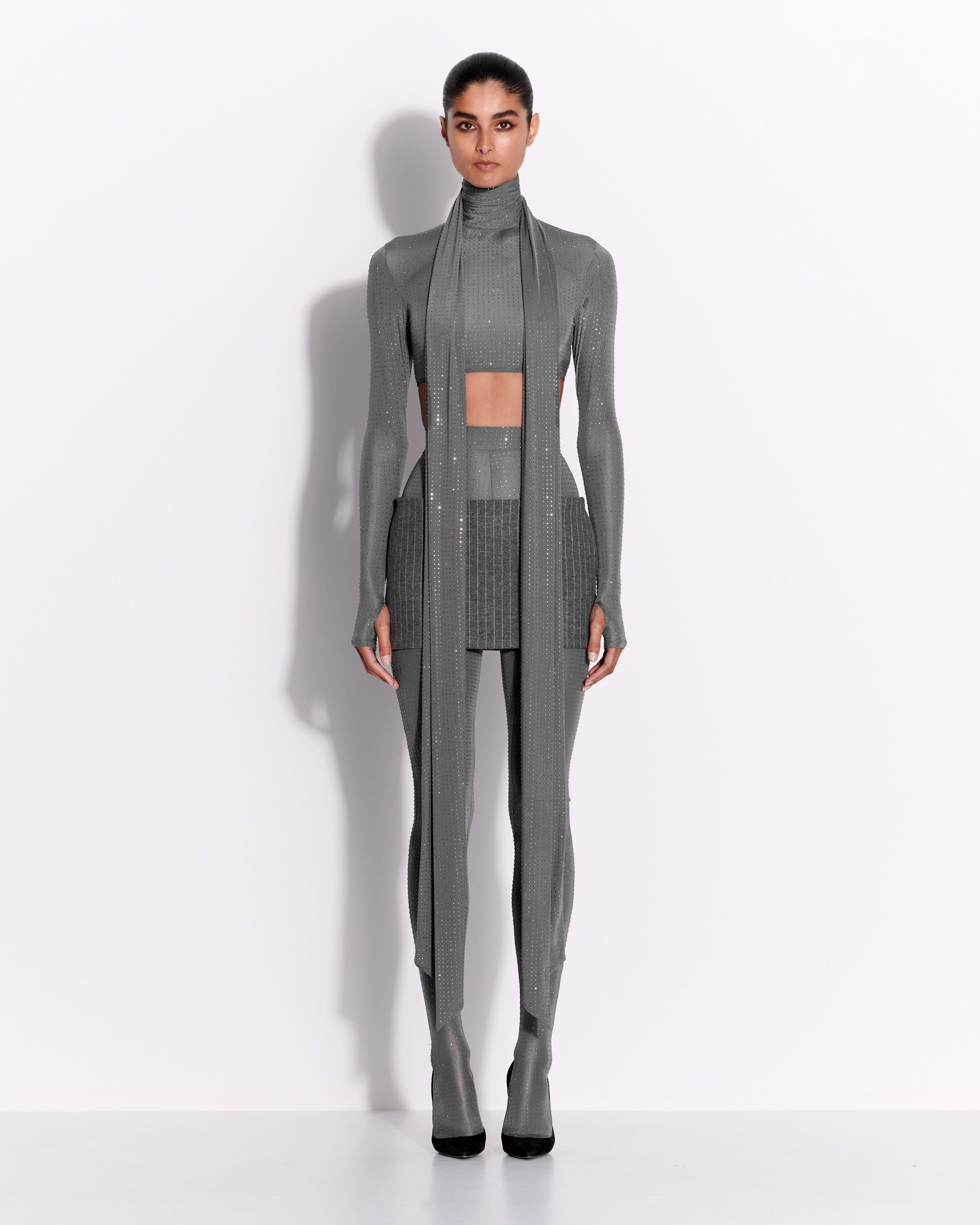 Stocking in Crystal Jersey