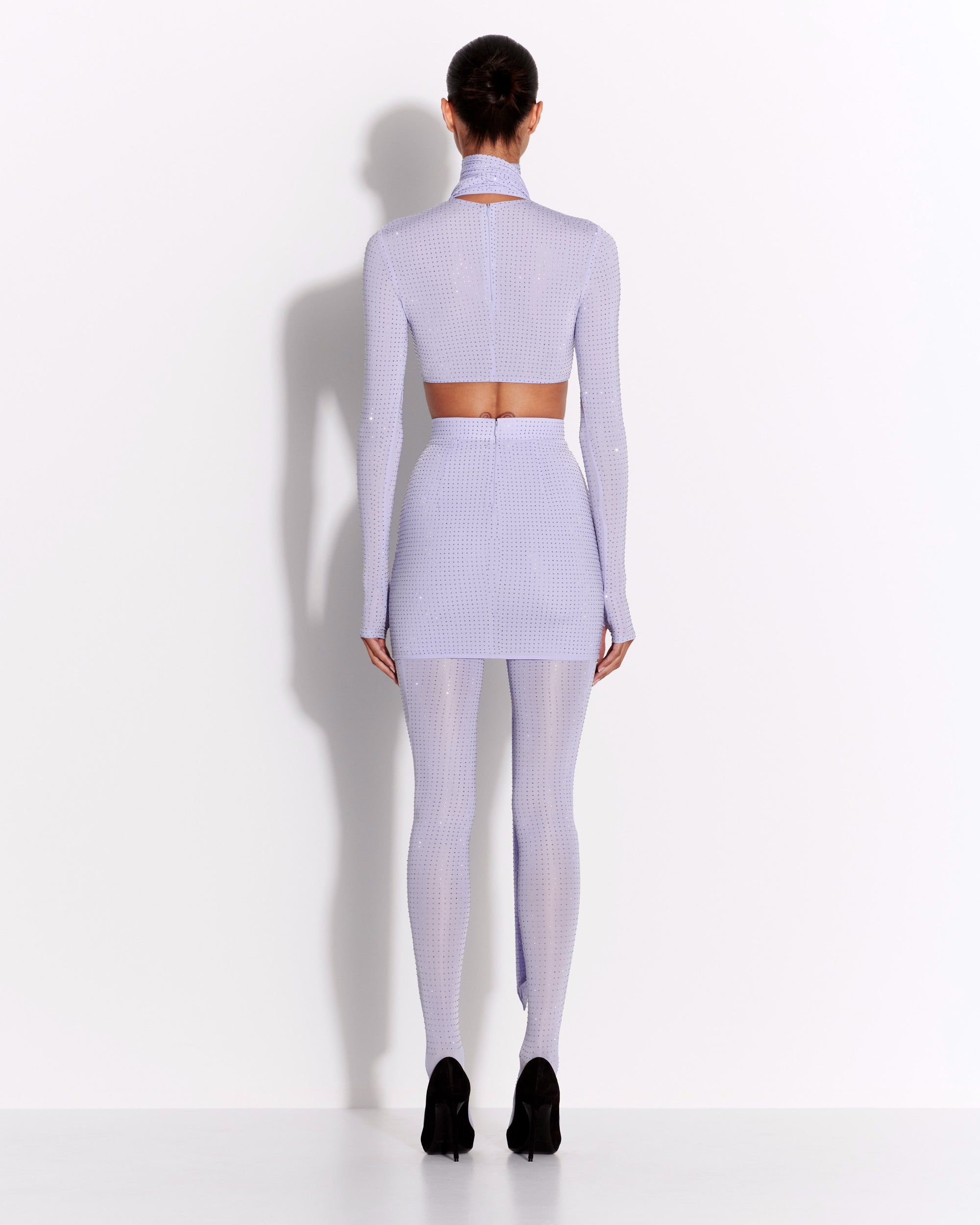 Mini Skirt in Crystal Jersey