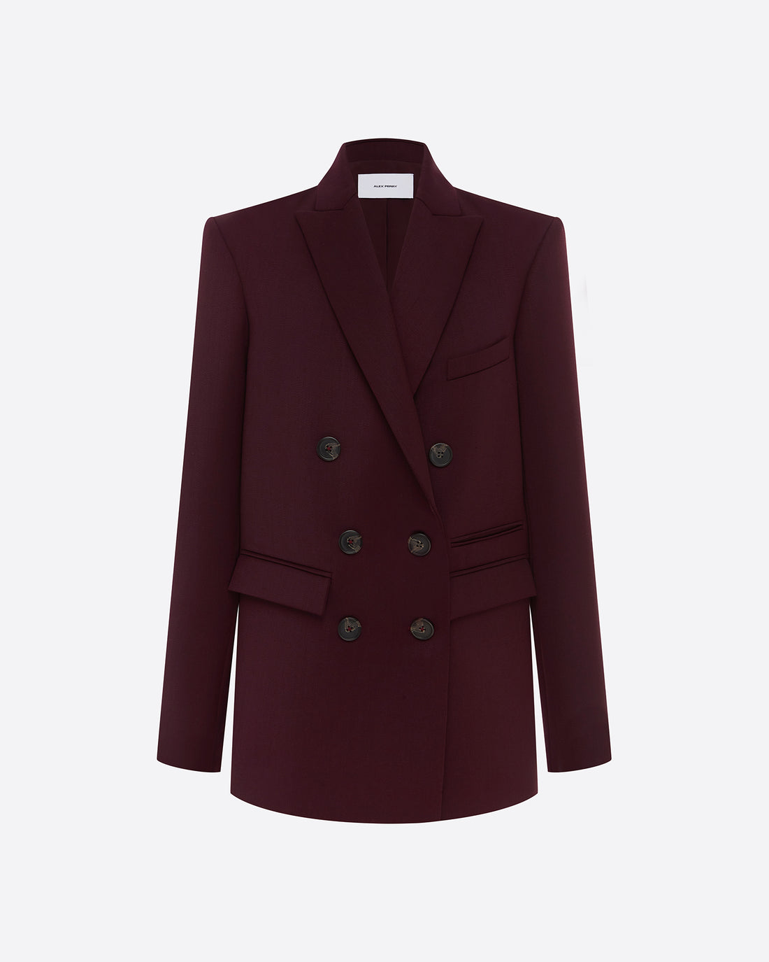 Double Breasted Oversized Blazer in Wool Suiting