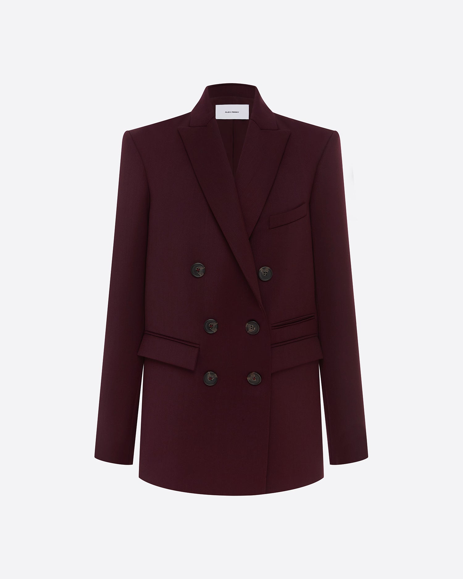 Double Breasted Oversized Blazer in Wool Suiting