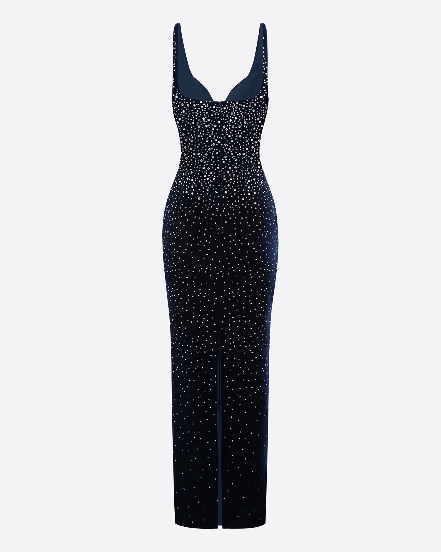 Singlet Sweetheart Column in Crystal Velvet