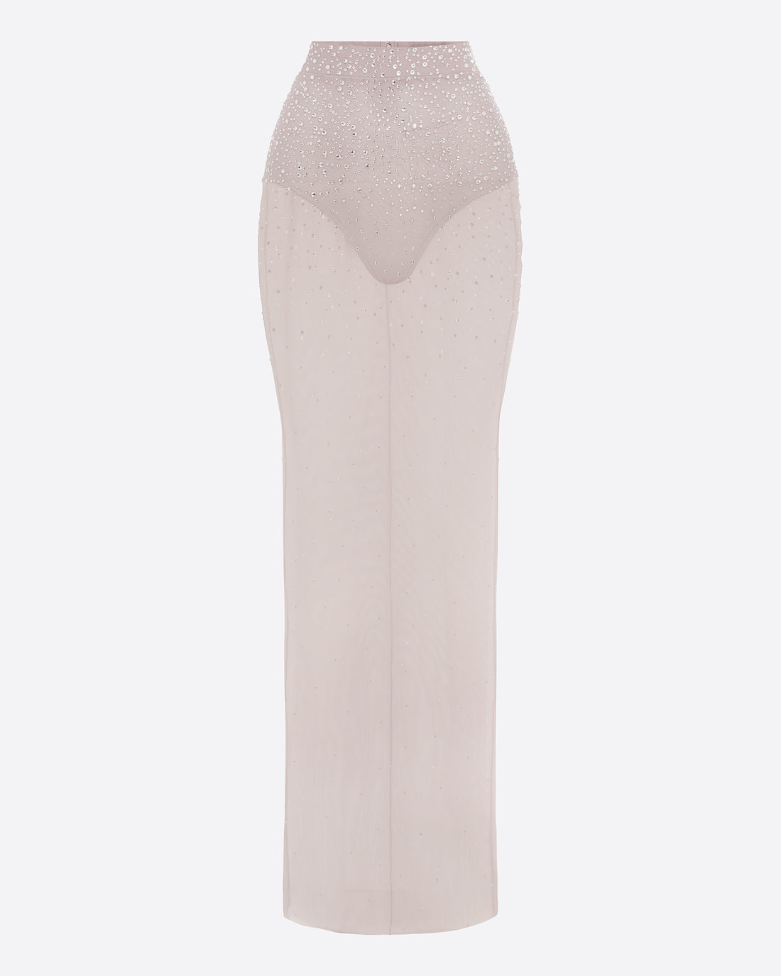 Column Skirt in Crystal Mesh