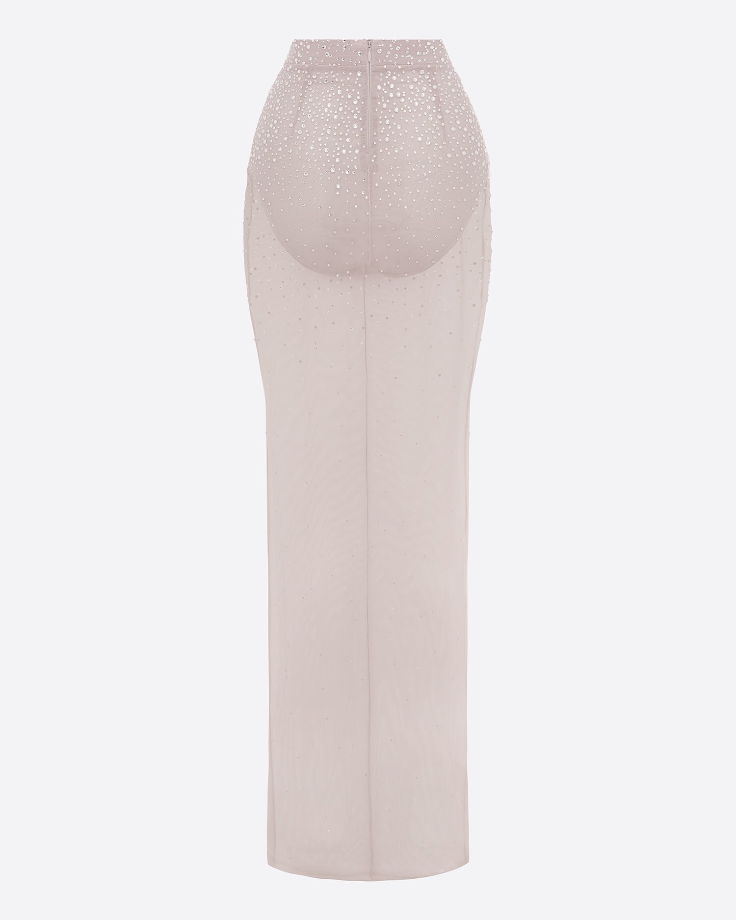 Column Skirt in Crystal Mesh