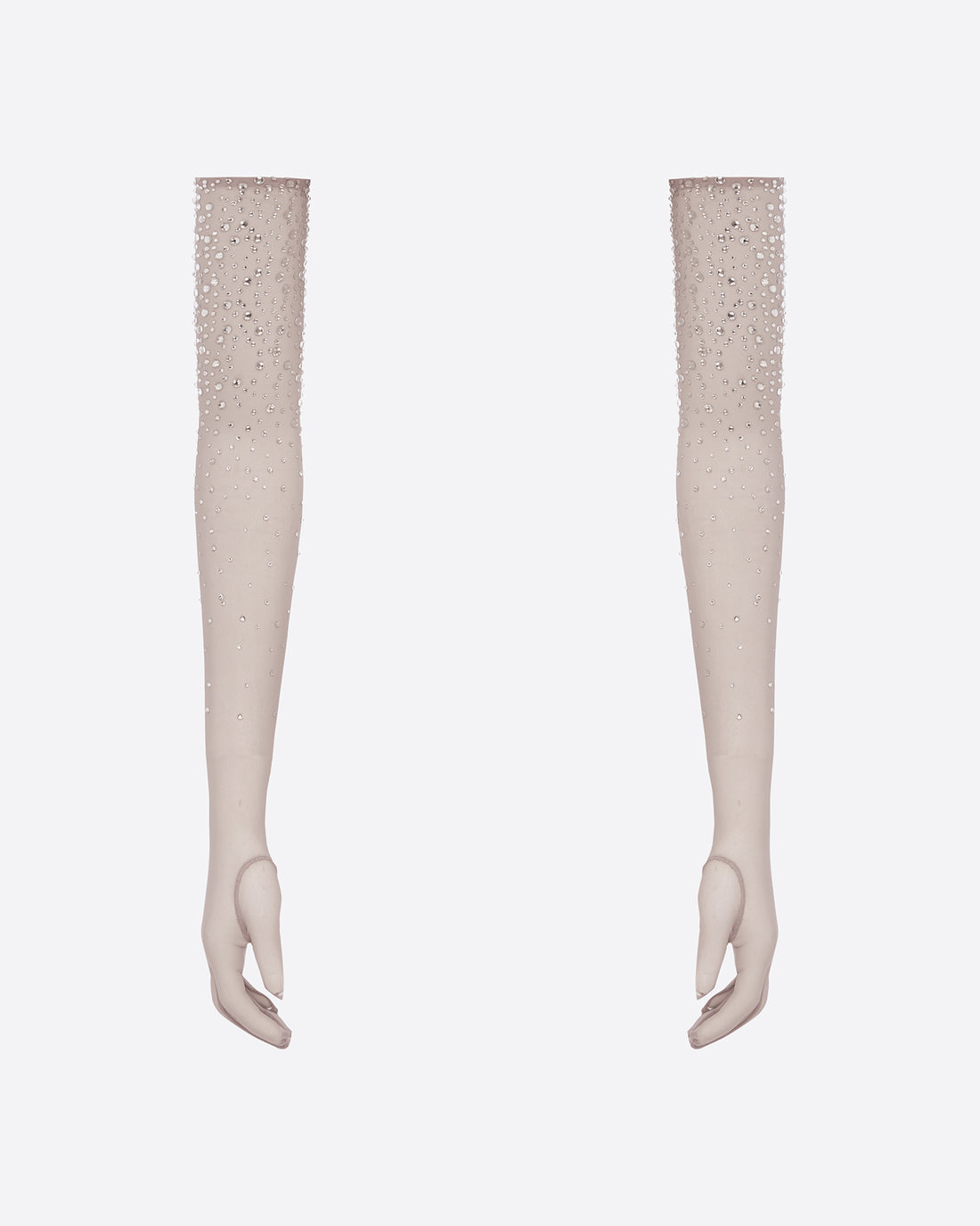 Gloves in Crystal Mesh