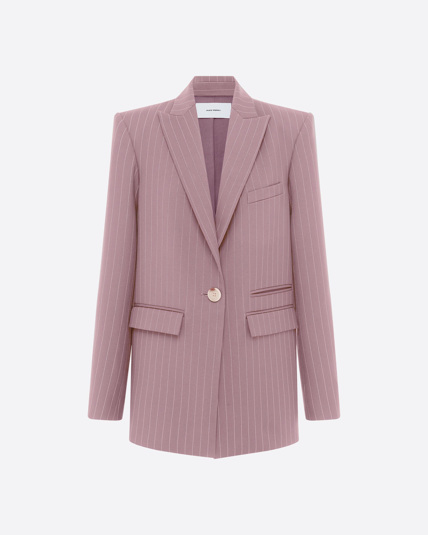Single Breasted Oversized Blazer in Lurex Pinstripe
