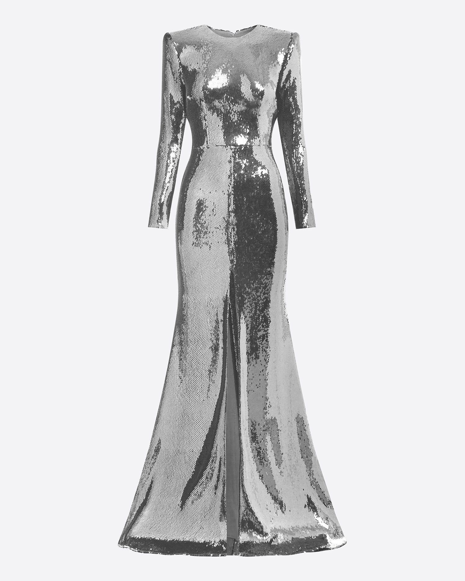 Long Sleeve Gown in Sequin
