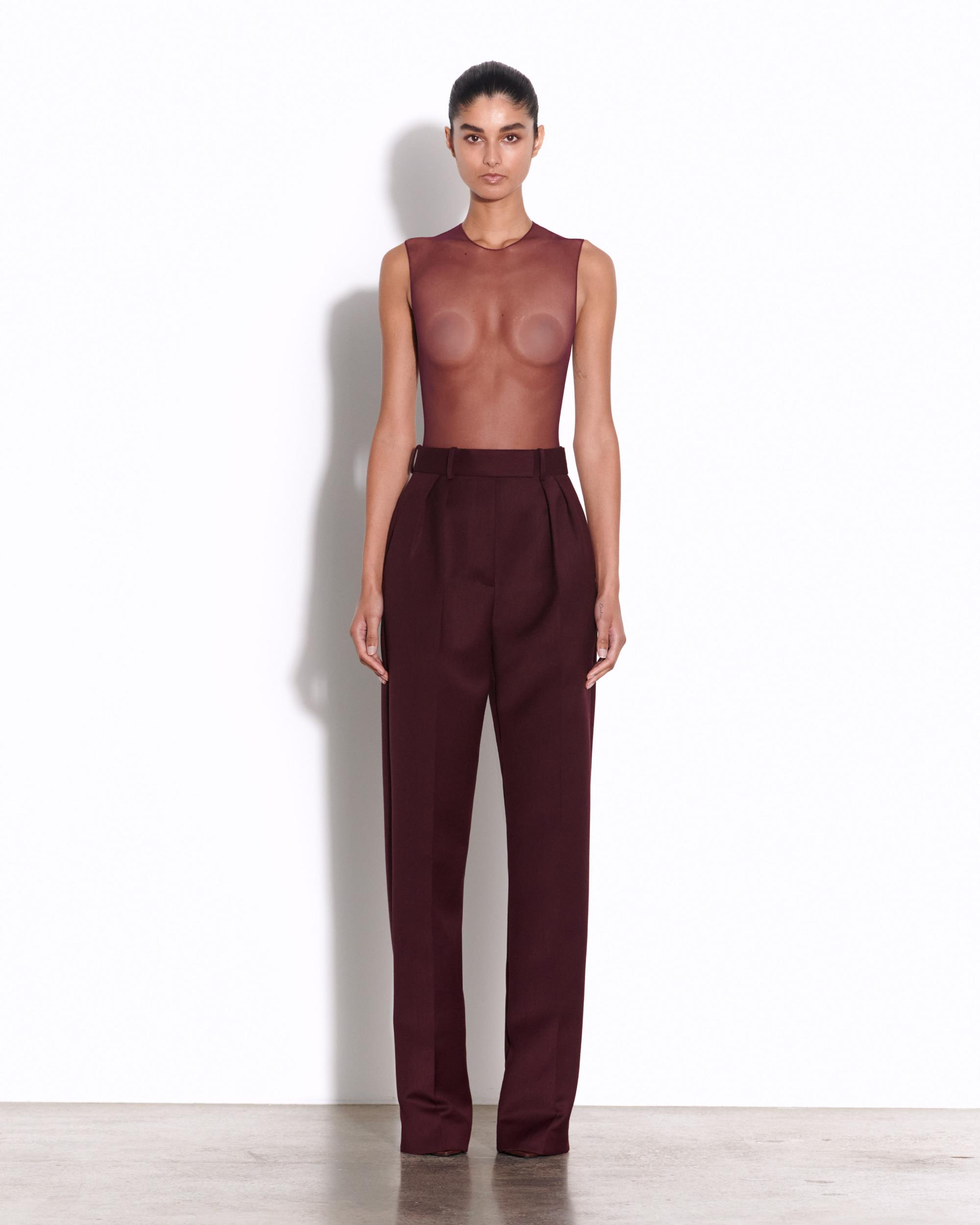 Tailored Trouser in Wool Suiting