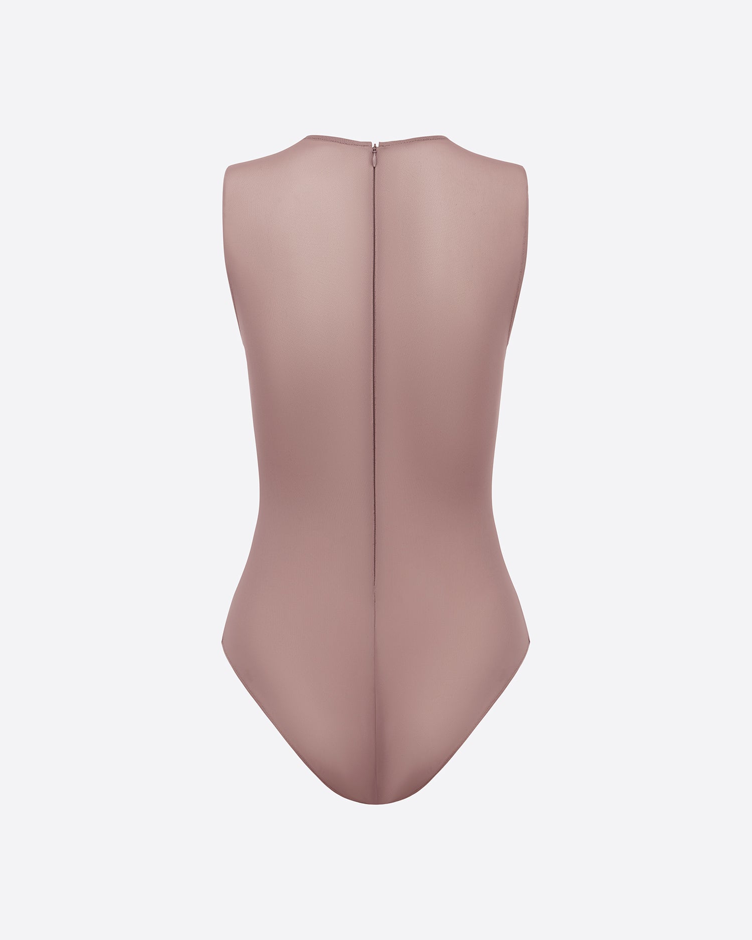 Sleeveless Bodysuit in Stretch Mesh