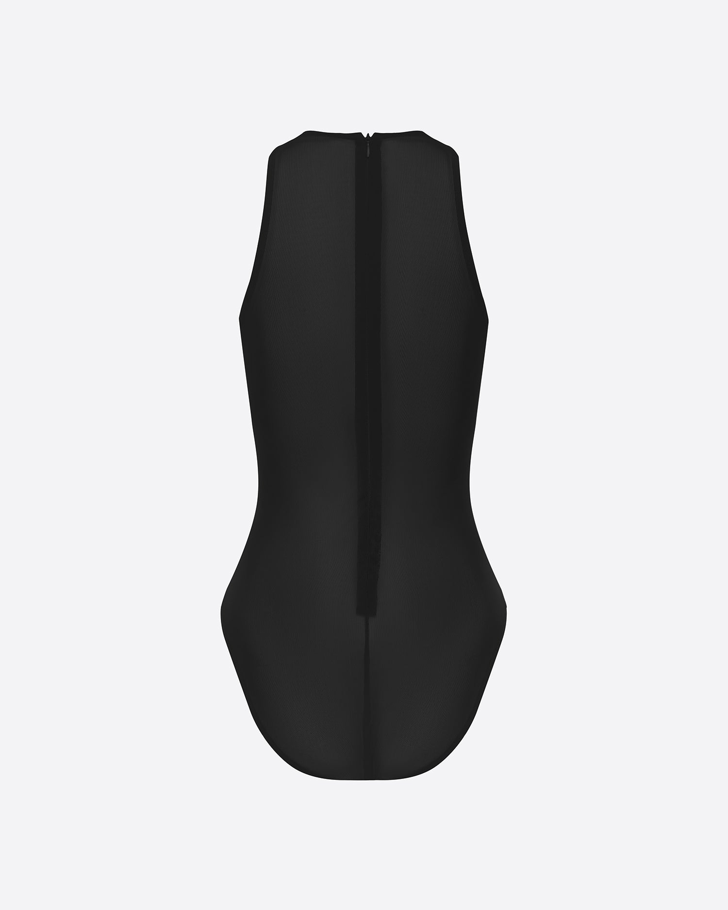 Halter Bodysuit in Stretch Mesh