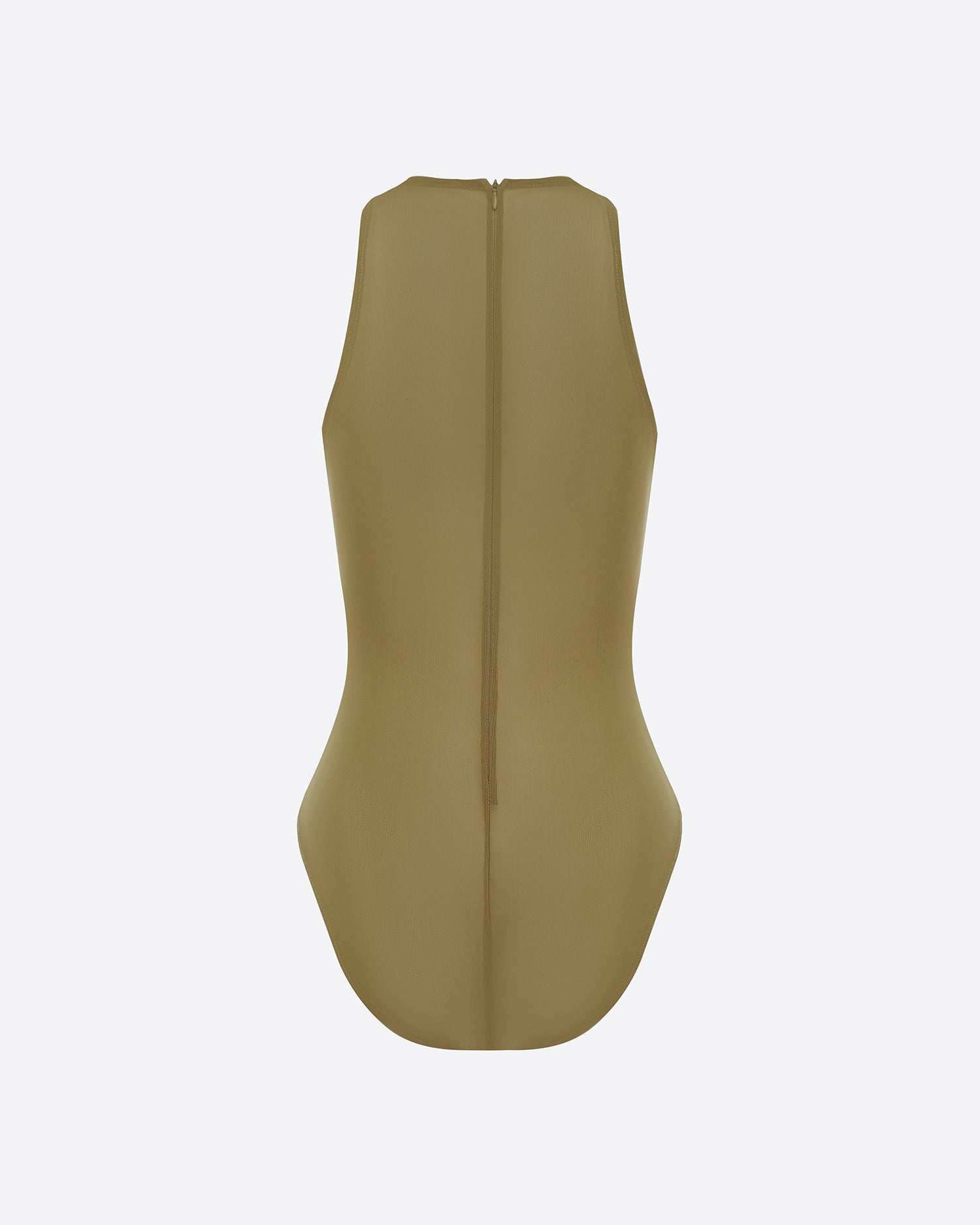 Halter Bodysuit in Stretch Mesh
