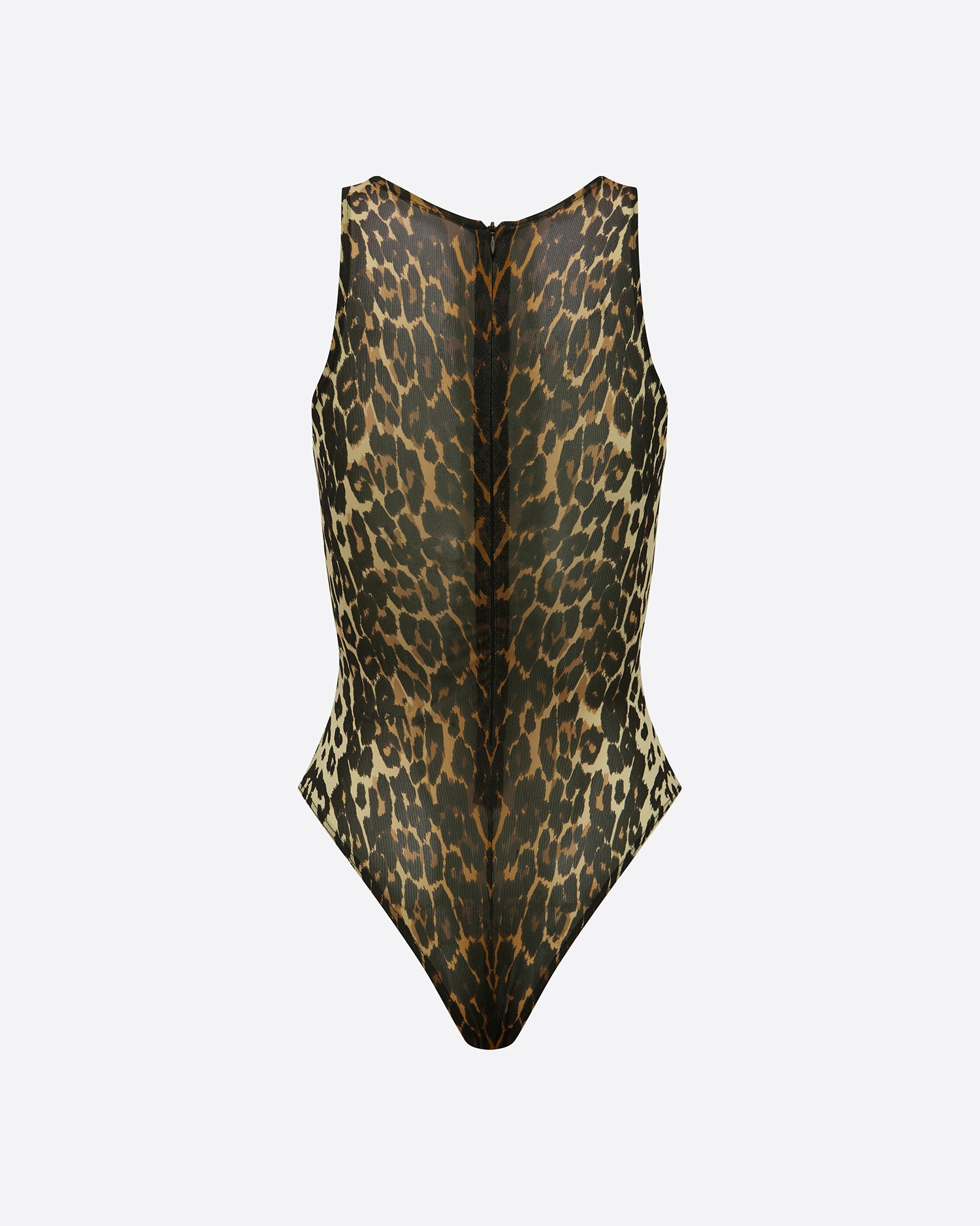 Singlet Bodysuit in Stretch Mesh