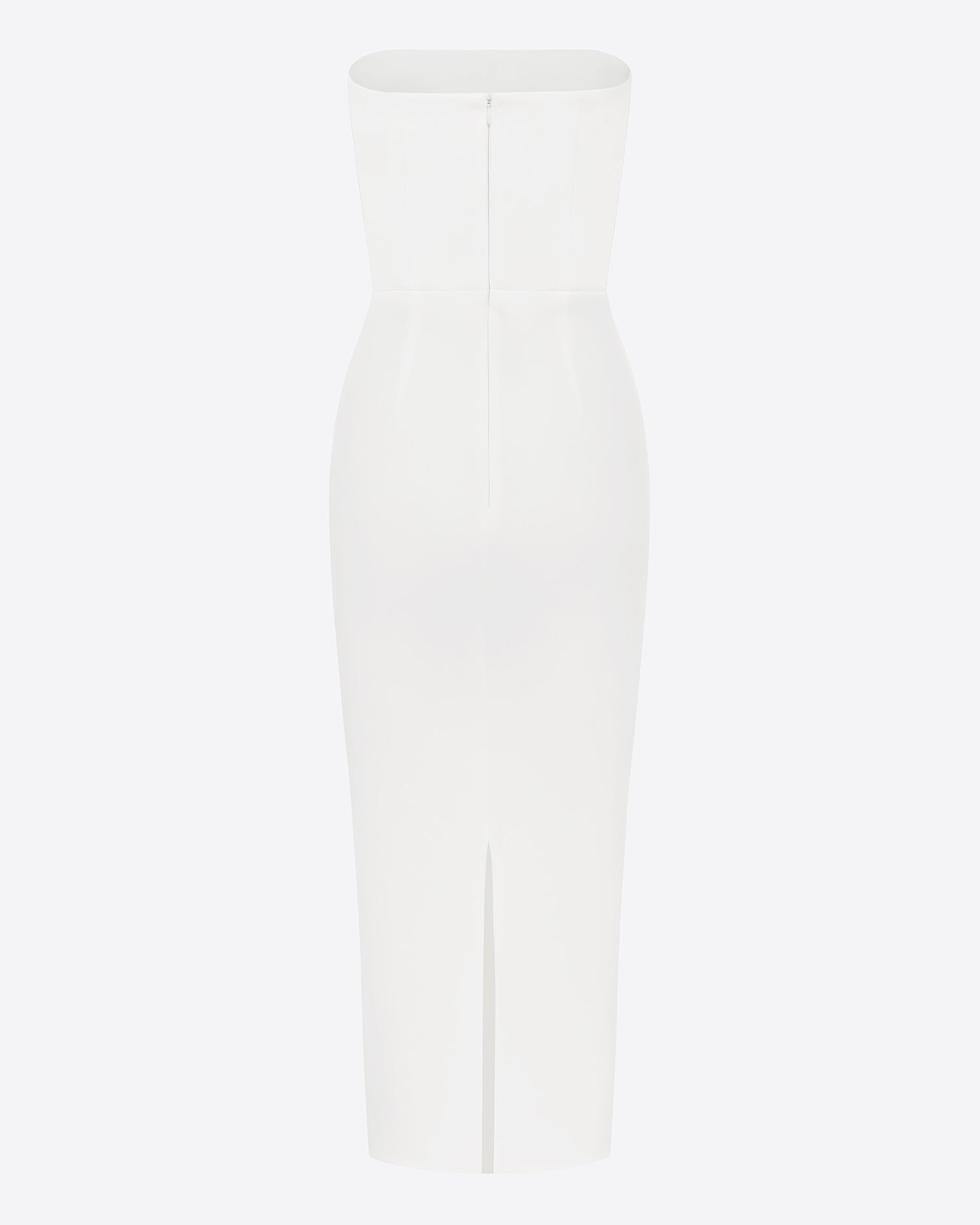 Strapless Dress in Stretch Crepe