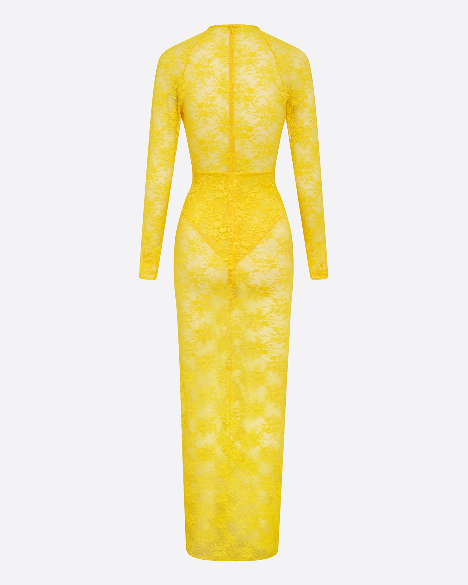 Long Sleeve Halter Column in Lace