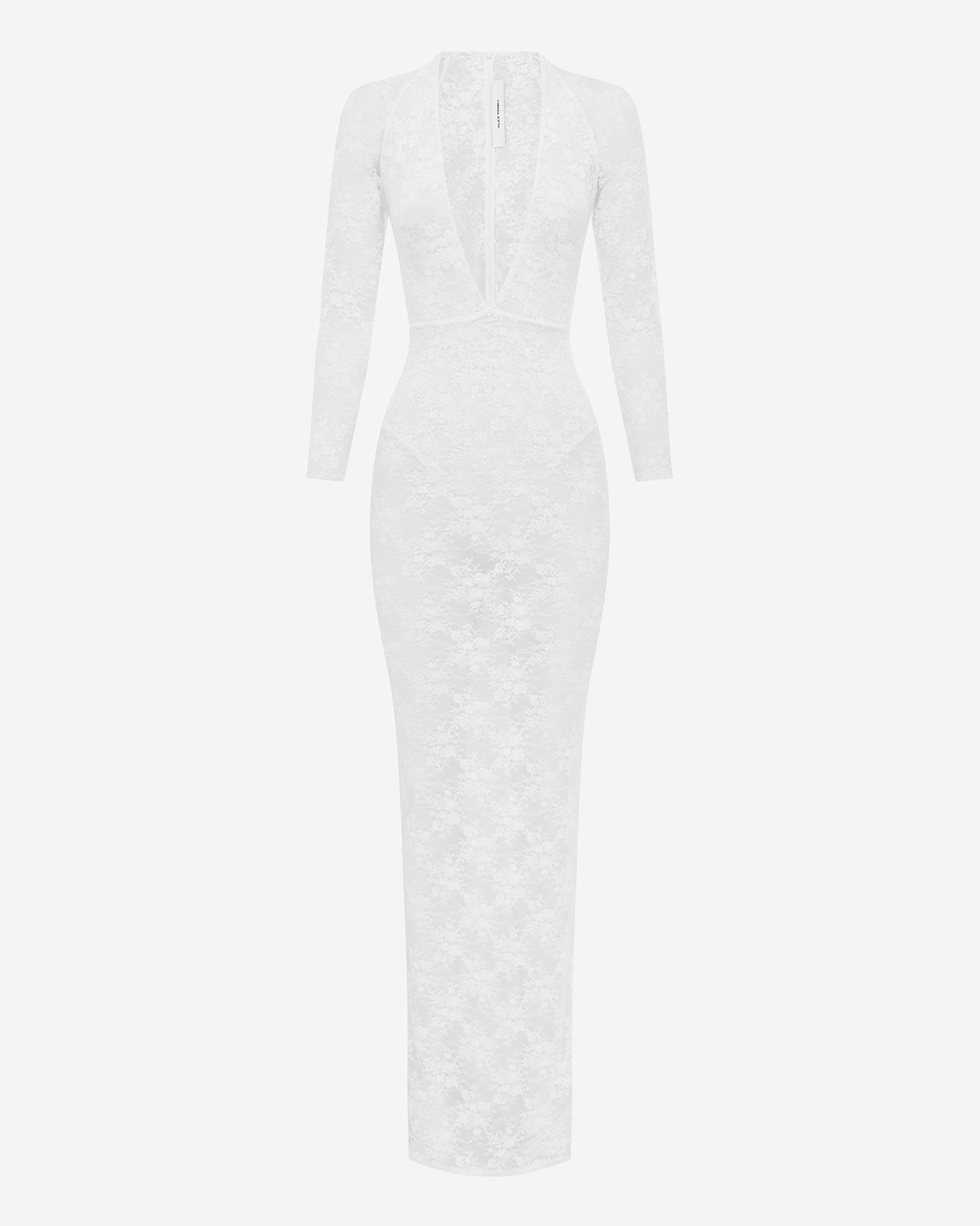 Long Sleeve Halter Column in Lace