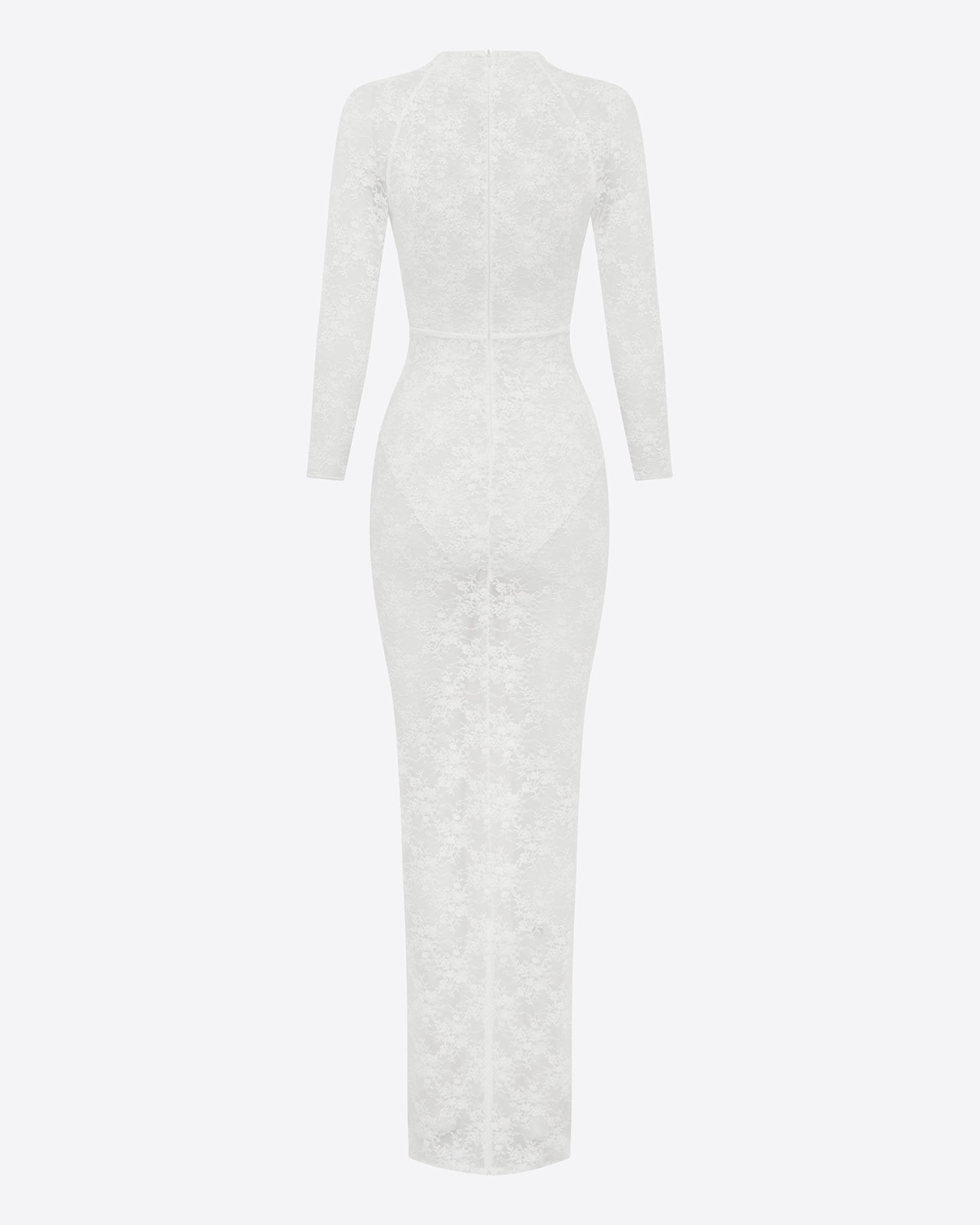 Long Sleeve Halter Column in Lace