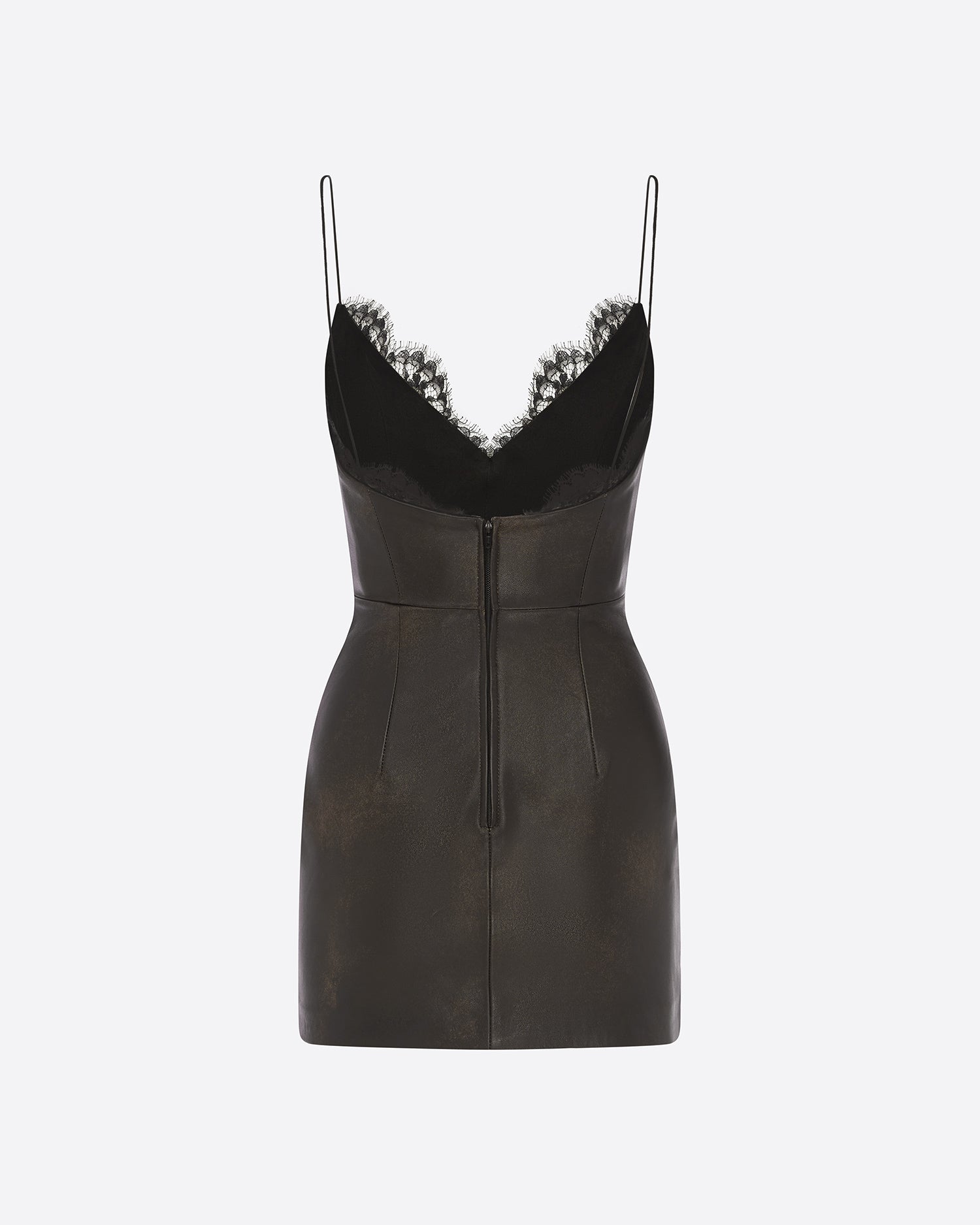Bikini Mini Dress in Leather