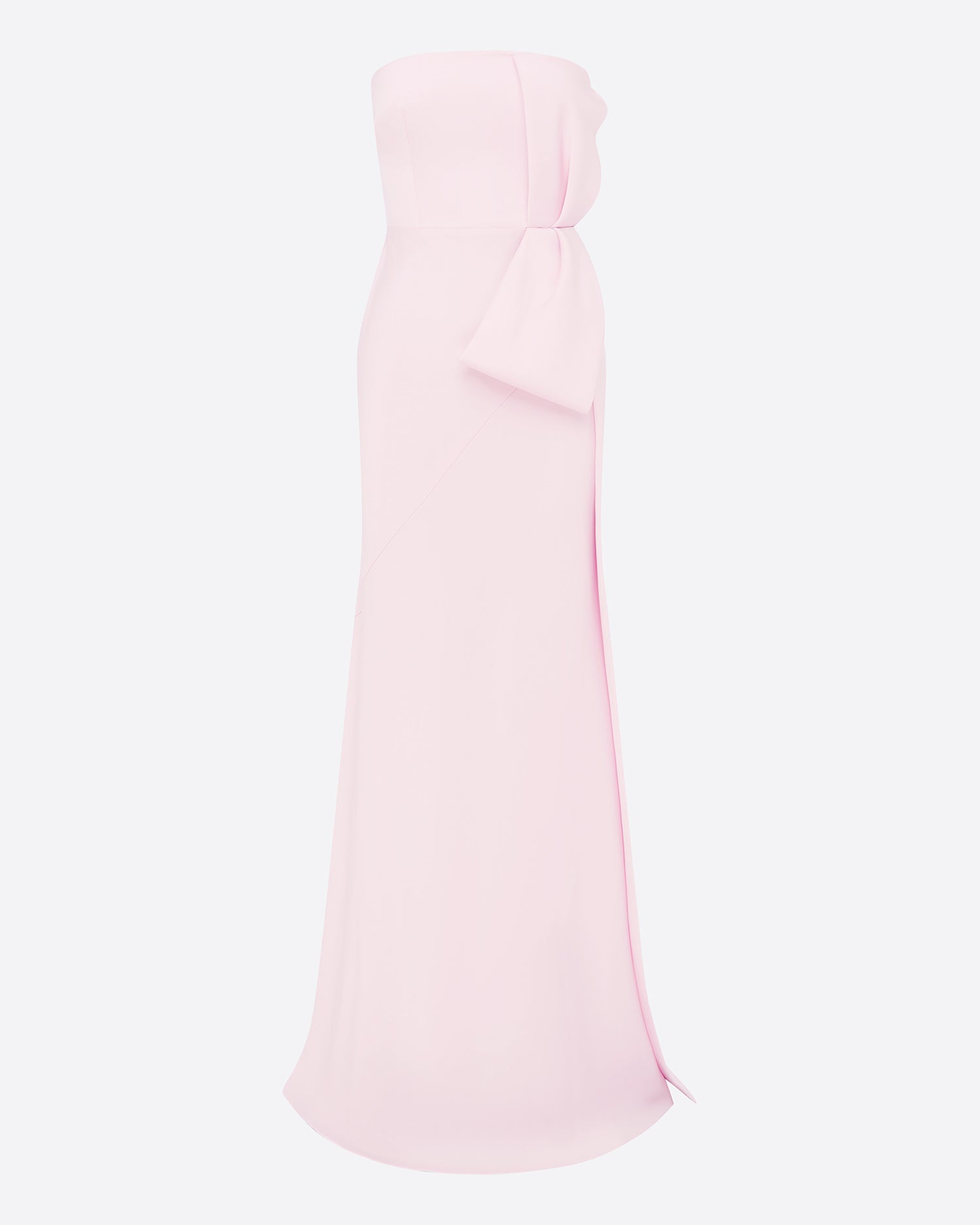 Strapless Gown in Satin Crepe