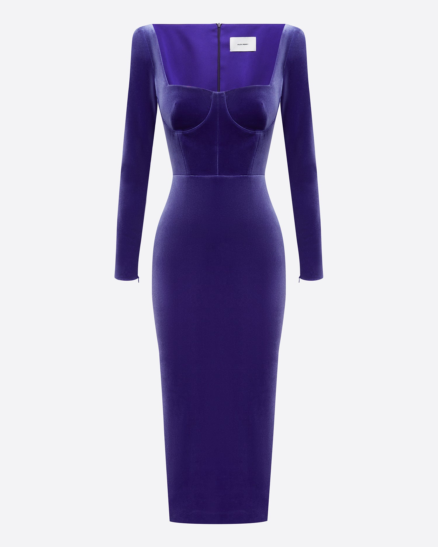 Long Sleeve Dress in Velvet