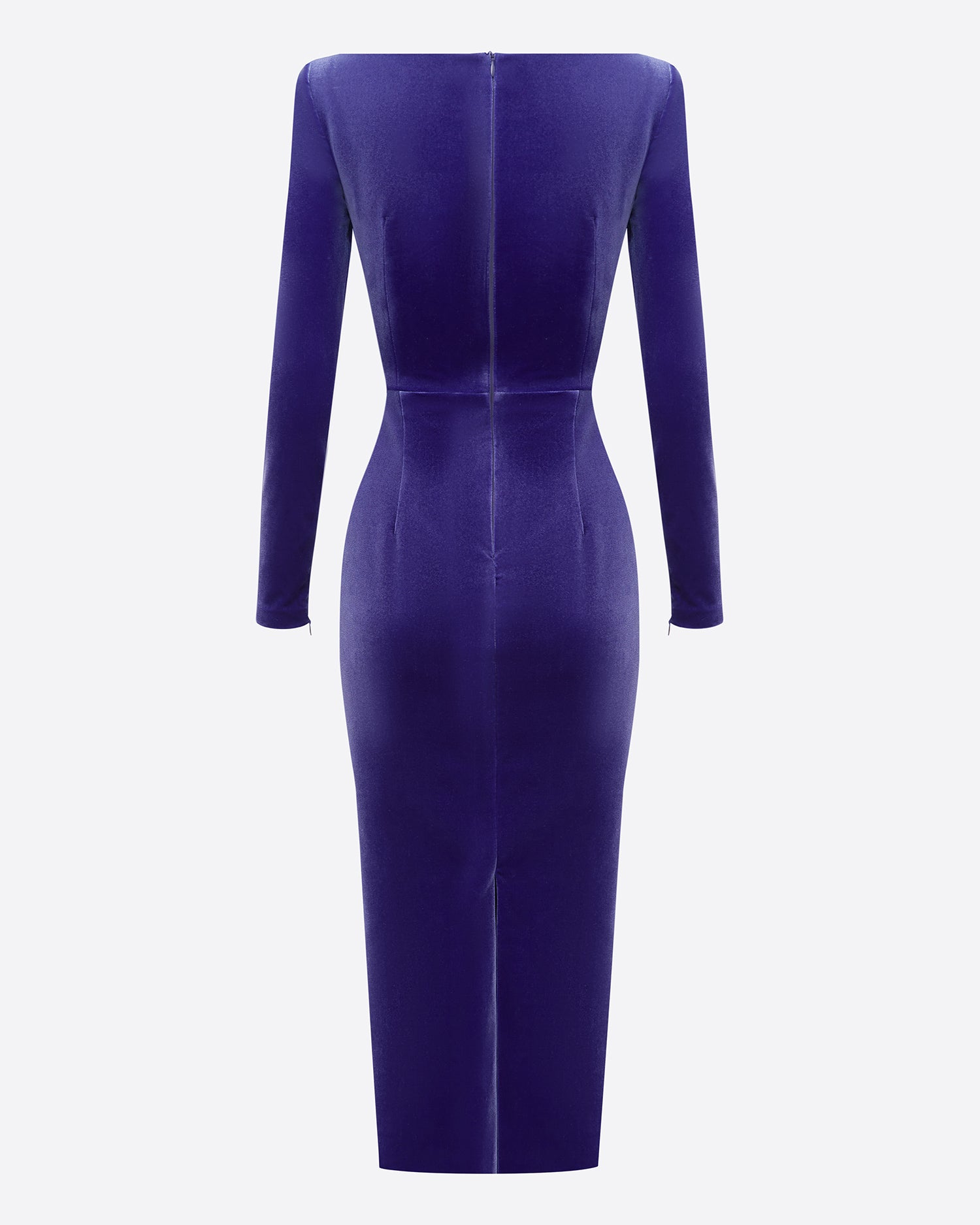 Long Sleeve Dress in Velvet