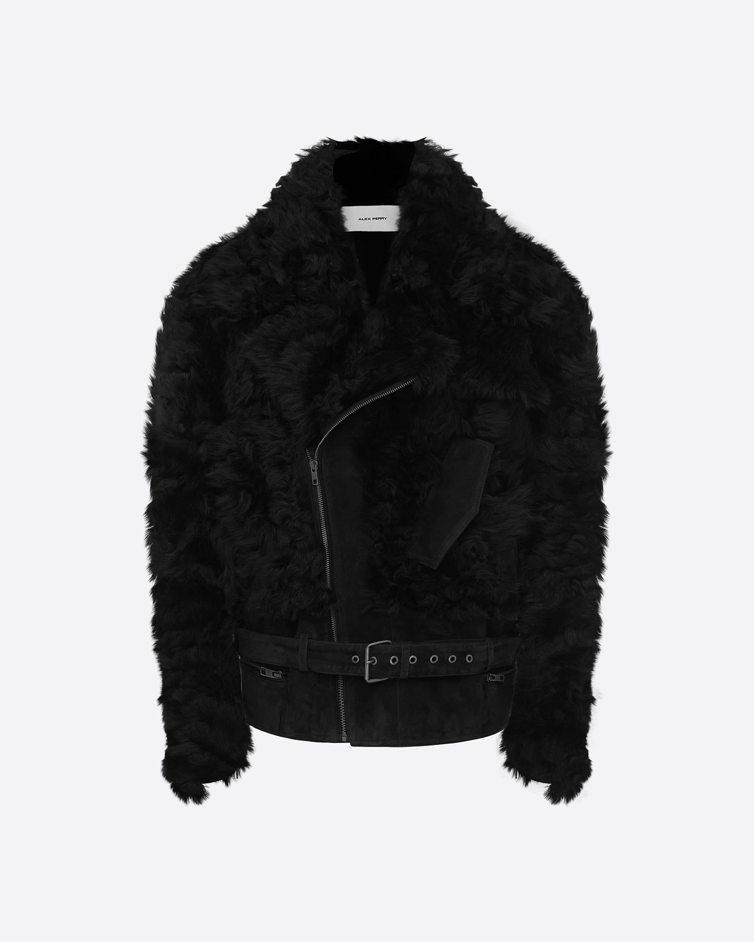 Biker Jacket in Shearling Suede