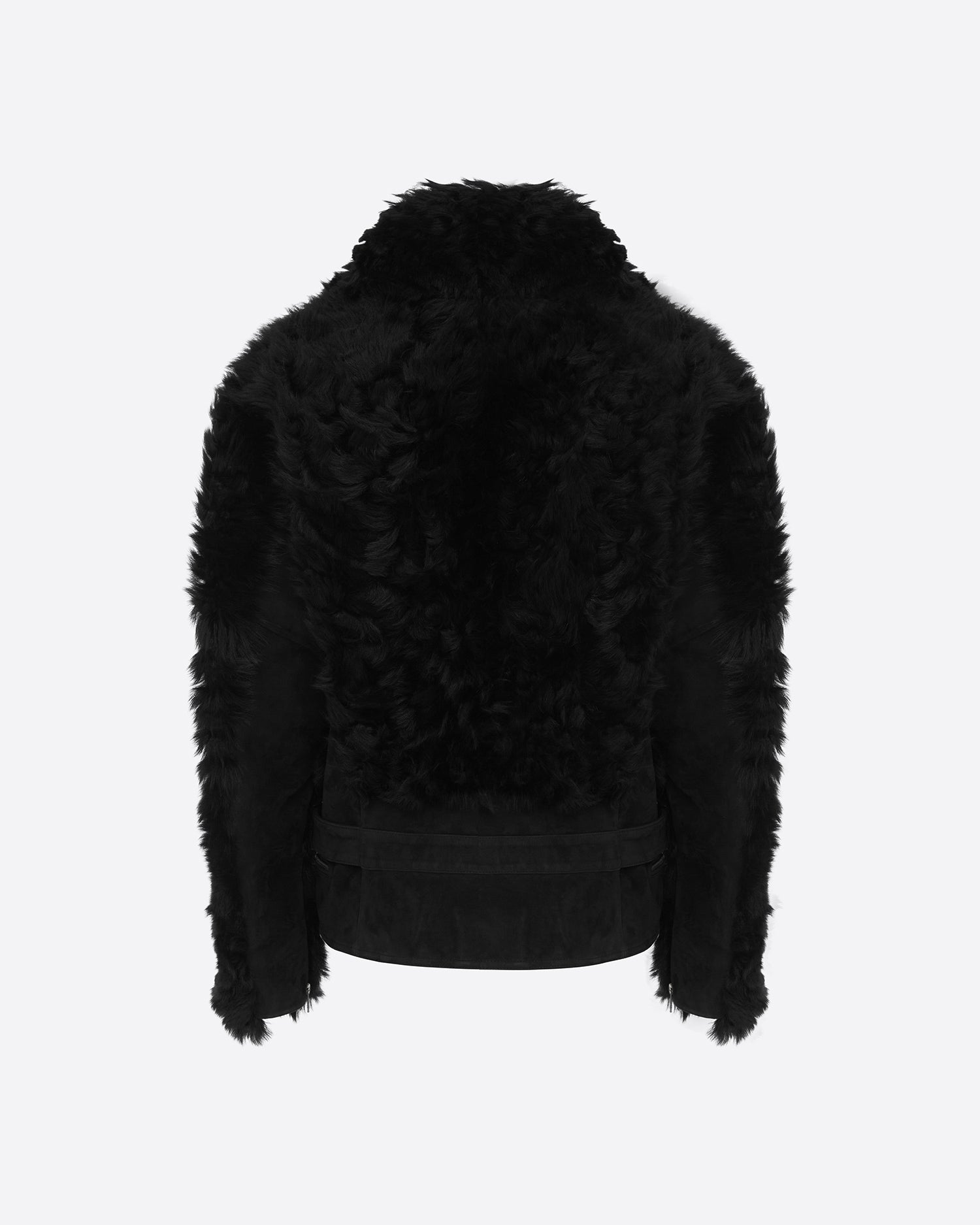 Biker Jacket in Shearling Suede