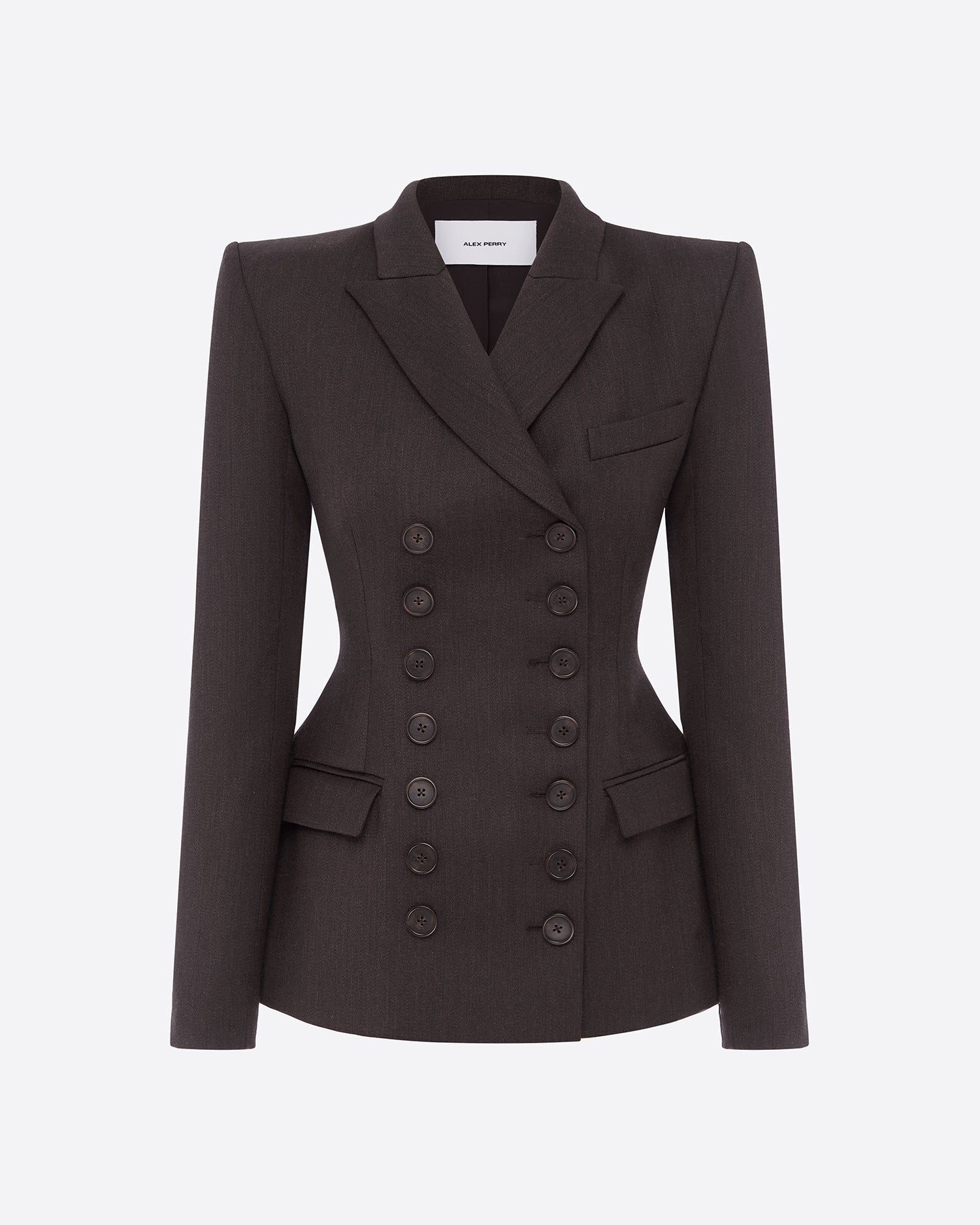 Double Breasted Blazer in Wool Suiting