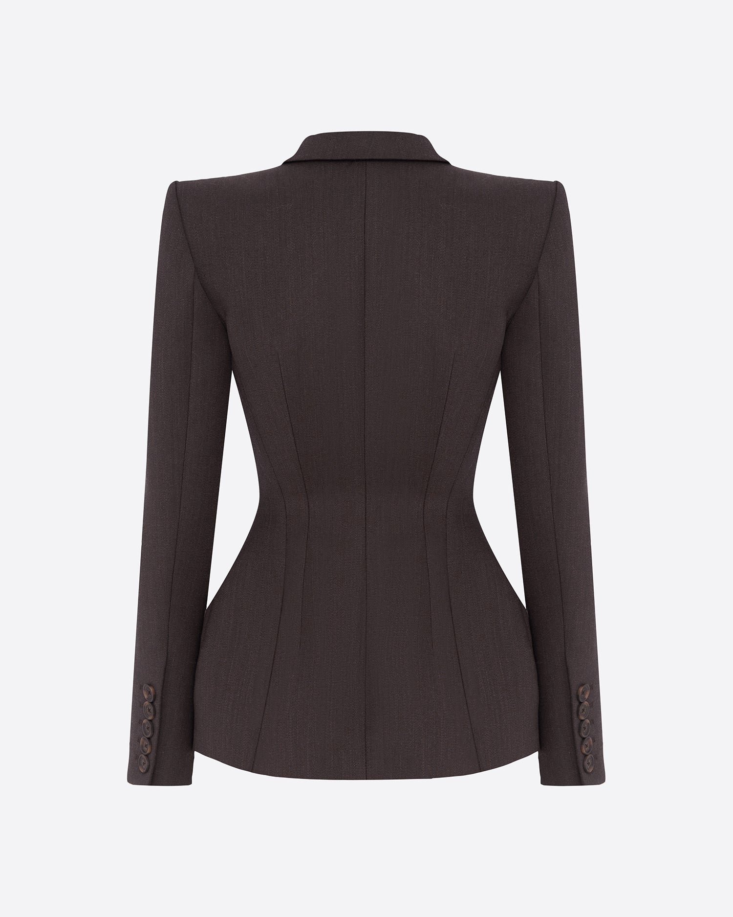 Double Breasted Blazer in Wool Suiting