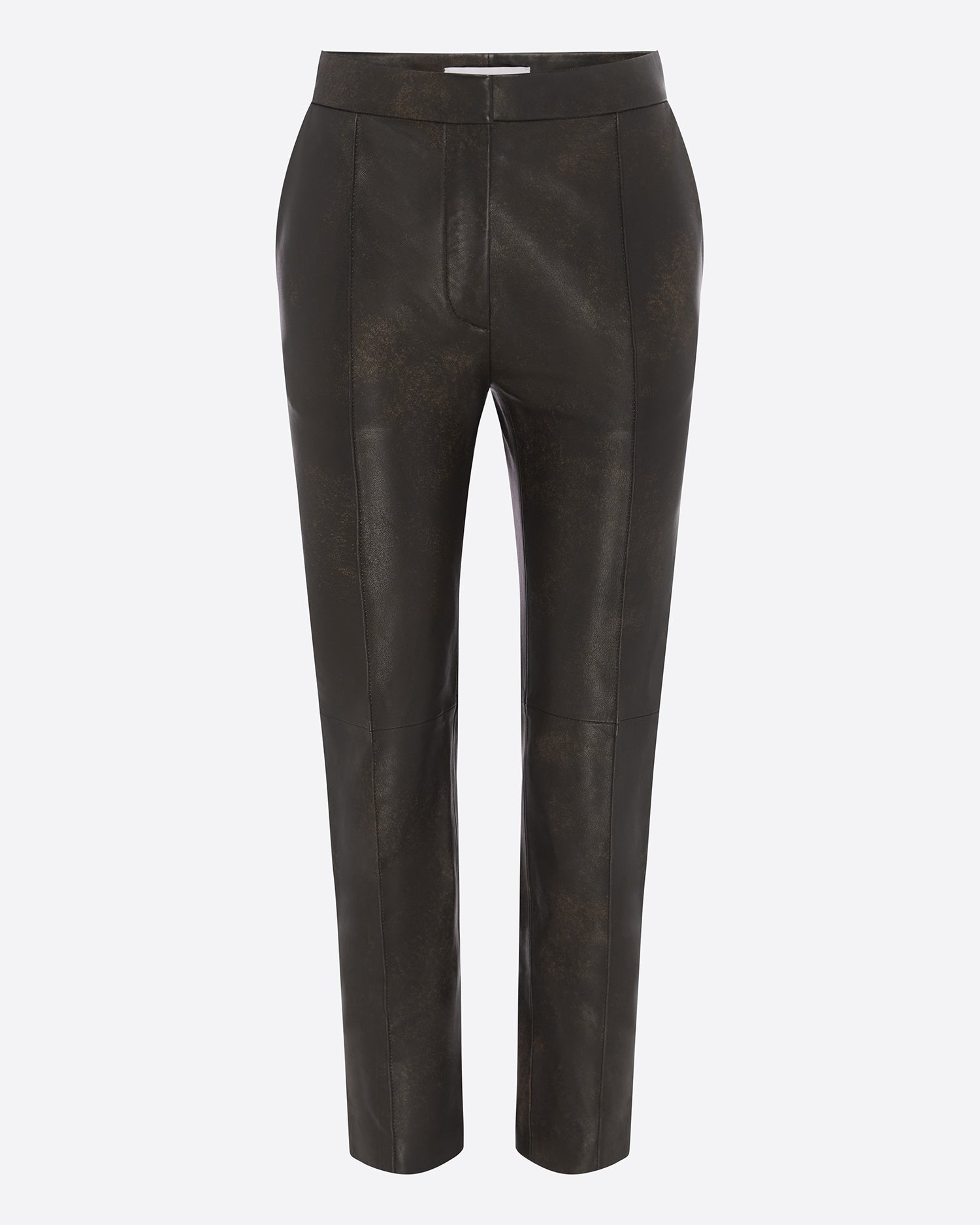 Crop Trouser in Leather