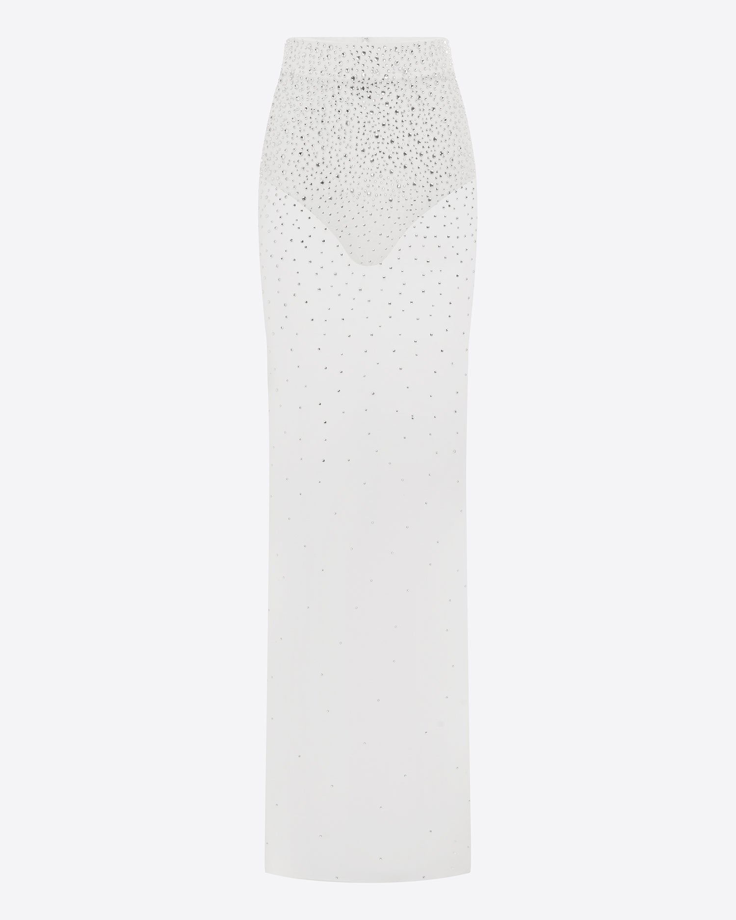 Column Skirt in Crystal Mesh