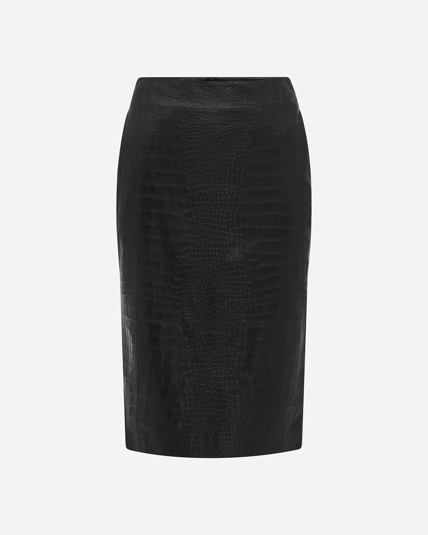 Skirt in Embossed Leather