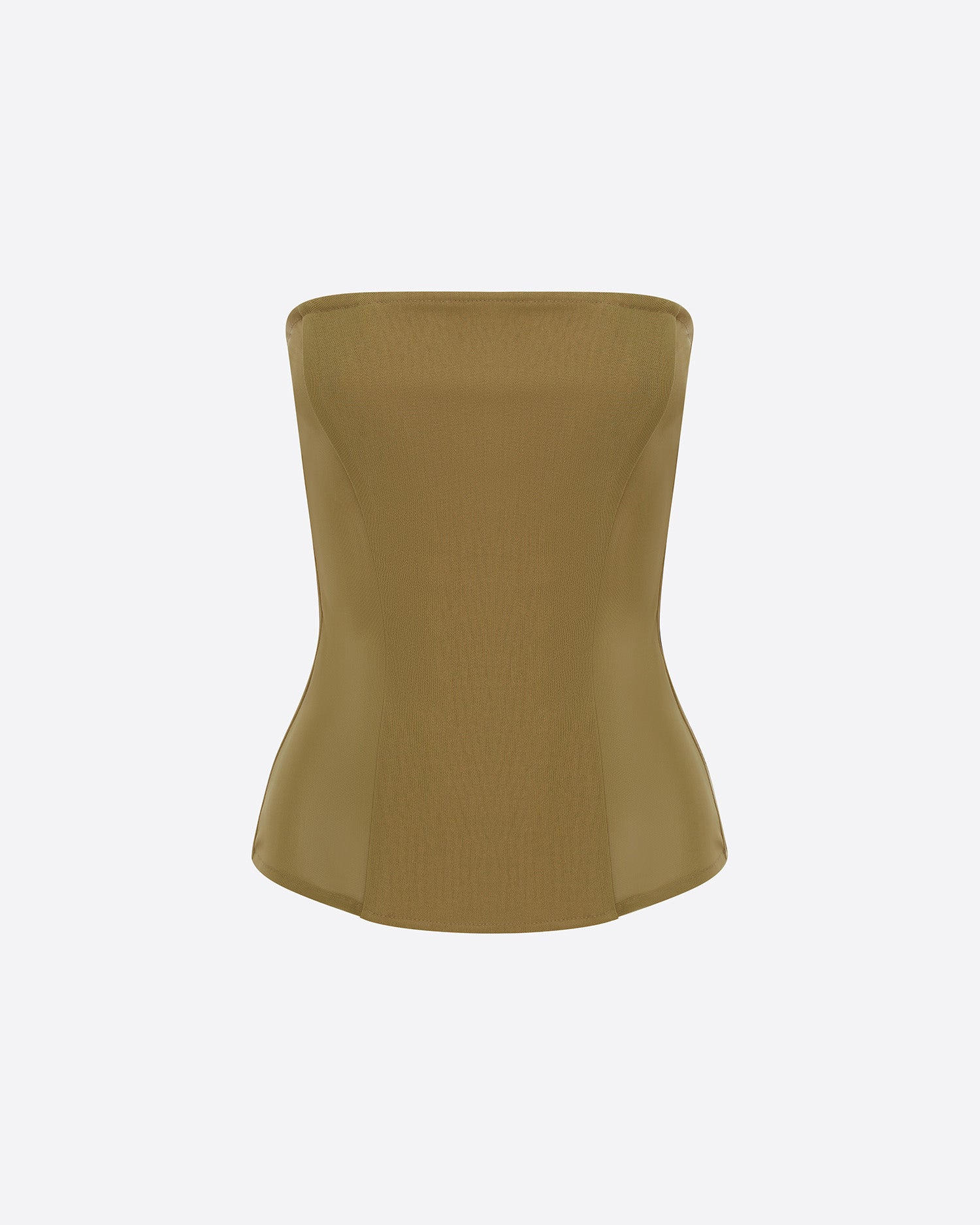 Strapless Longline Corset in Stretch Mesh