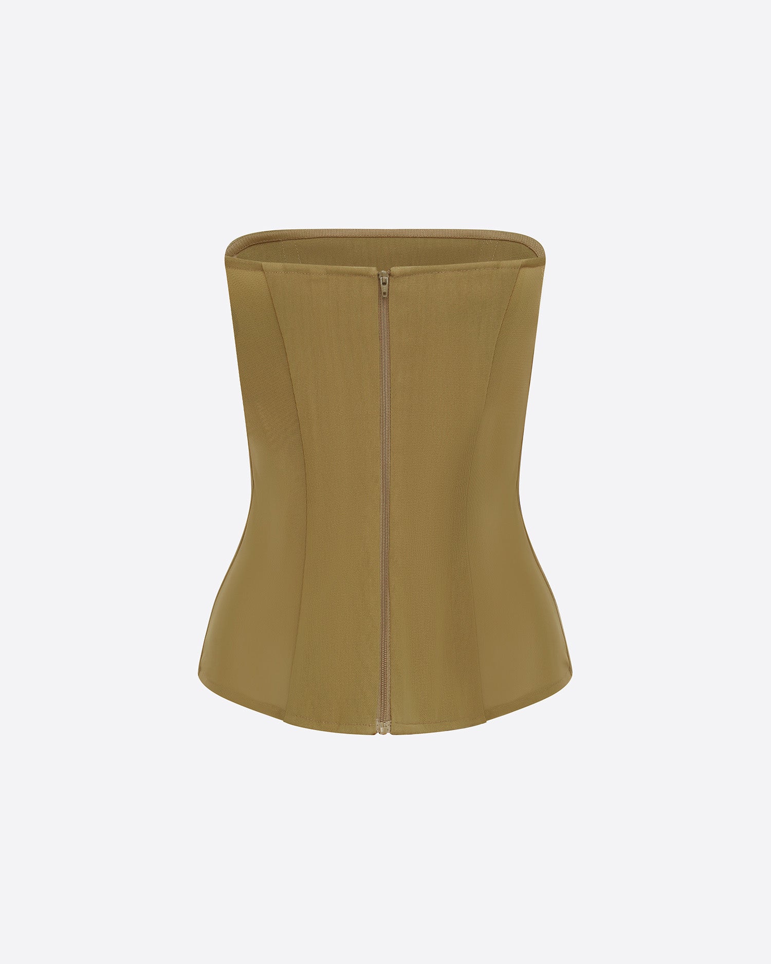 Strapless Longline Corset in Stretch Mesh