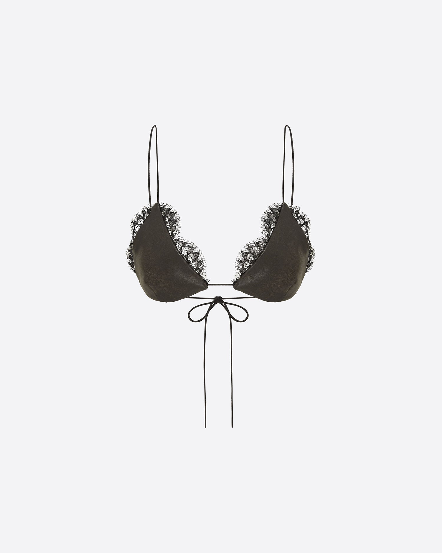 Bikini Top in Leather