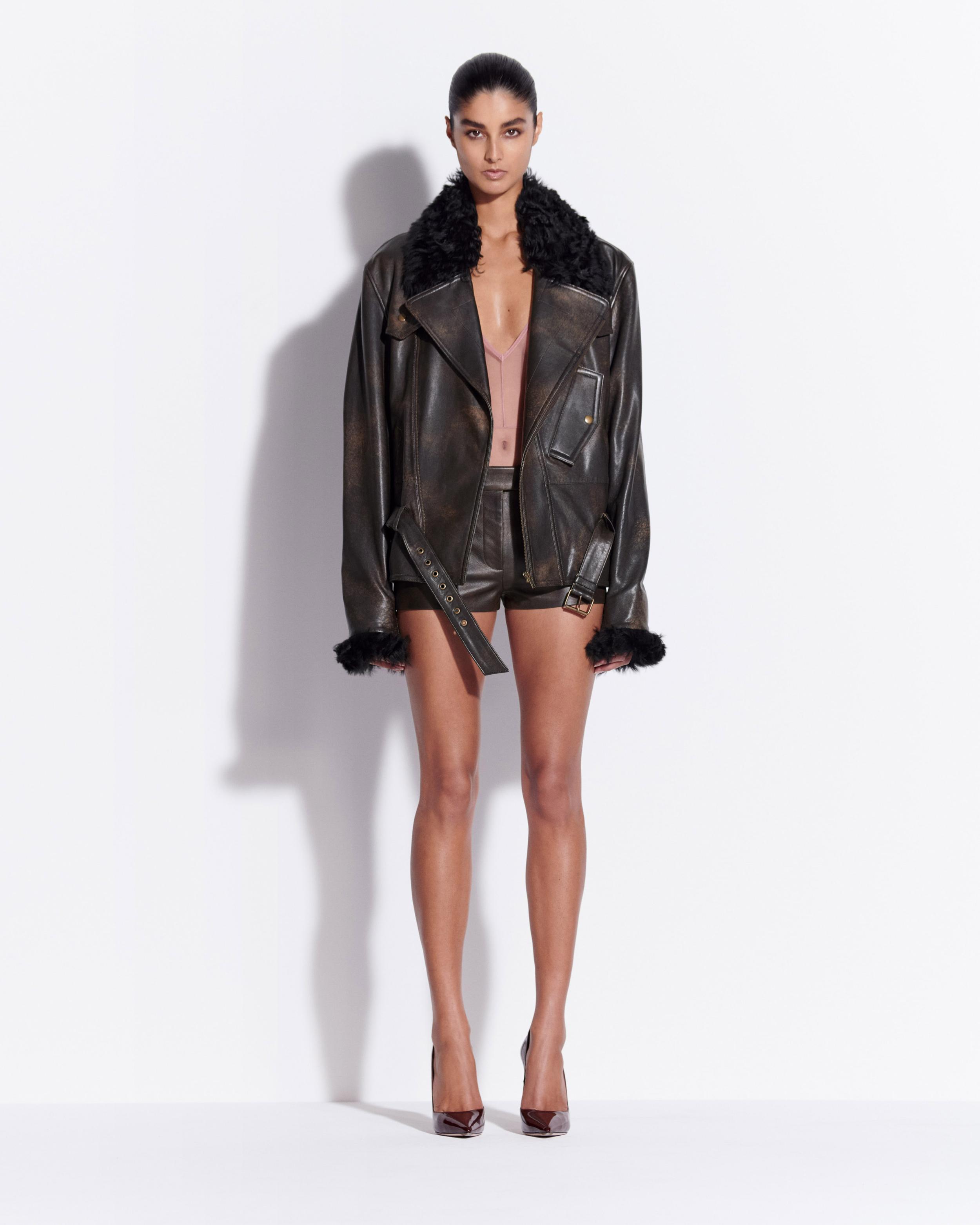 Biker Jacket in Leather