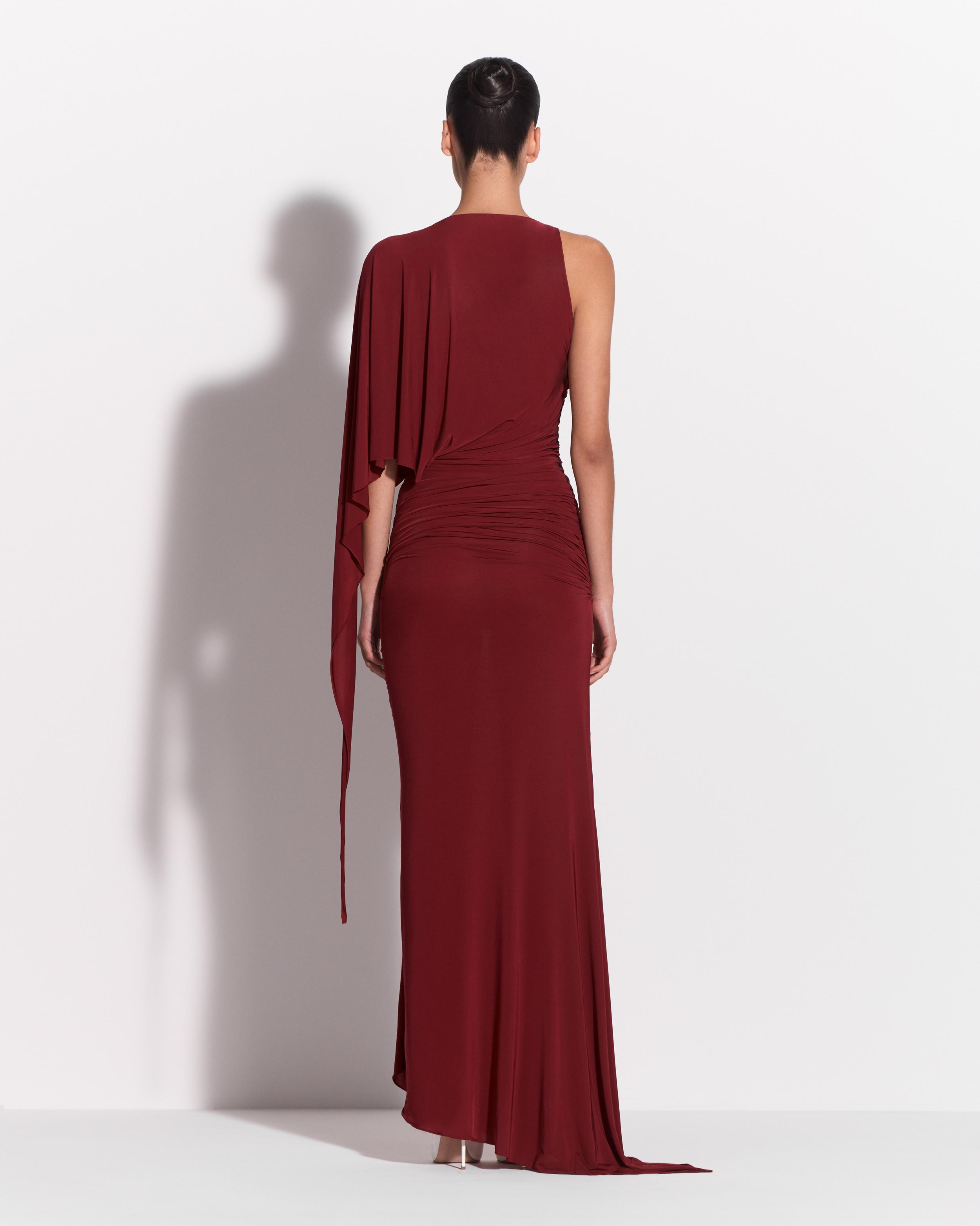 Drape Sleeve Gown in Jersey