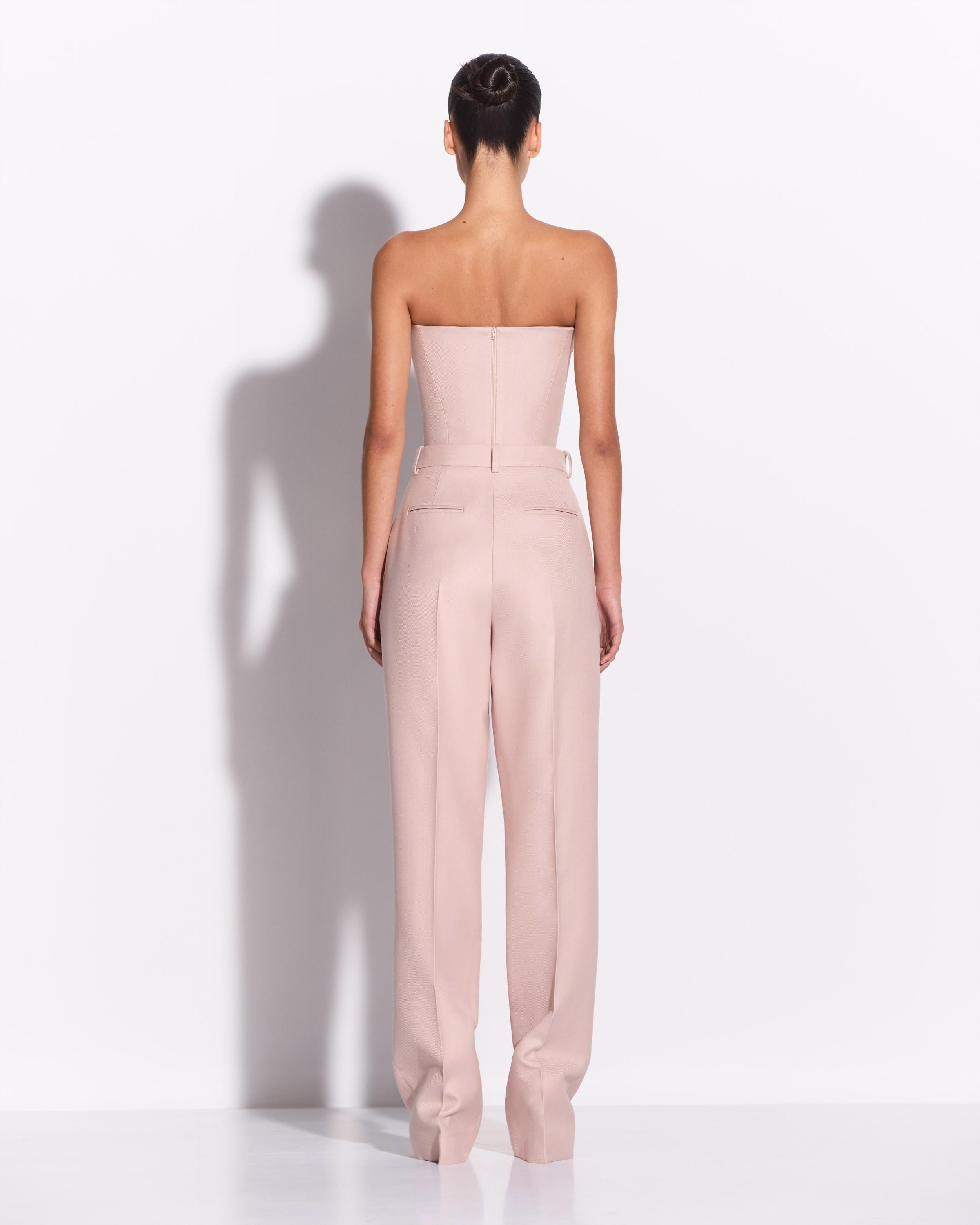 Longline Corset in Wool Suiting