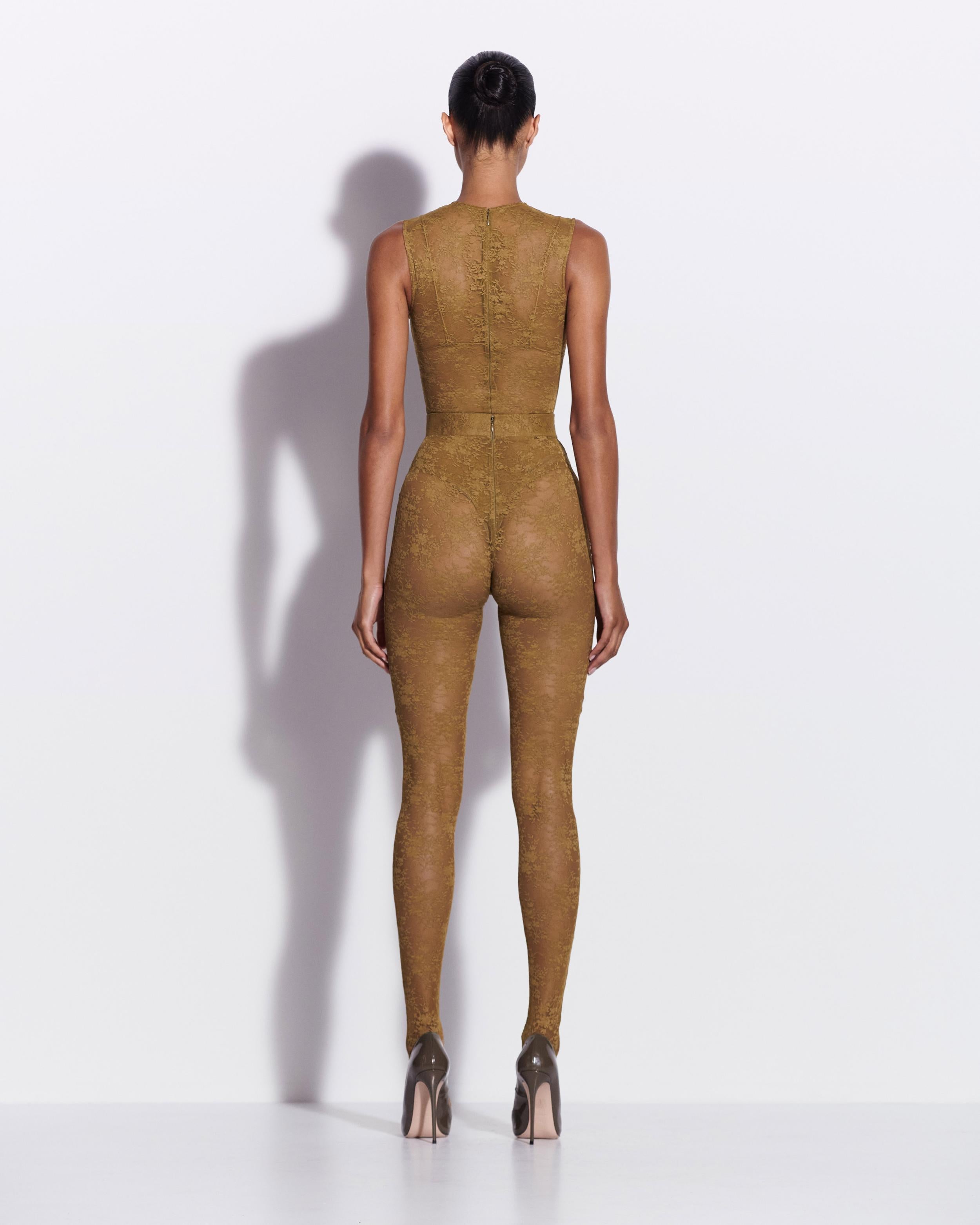 Sleeveless Bodysuit in Lace