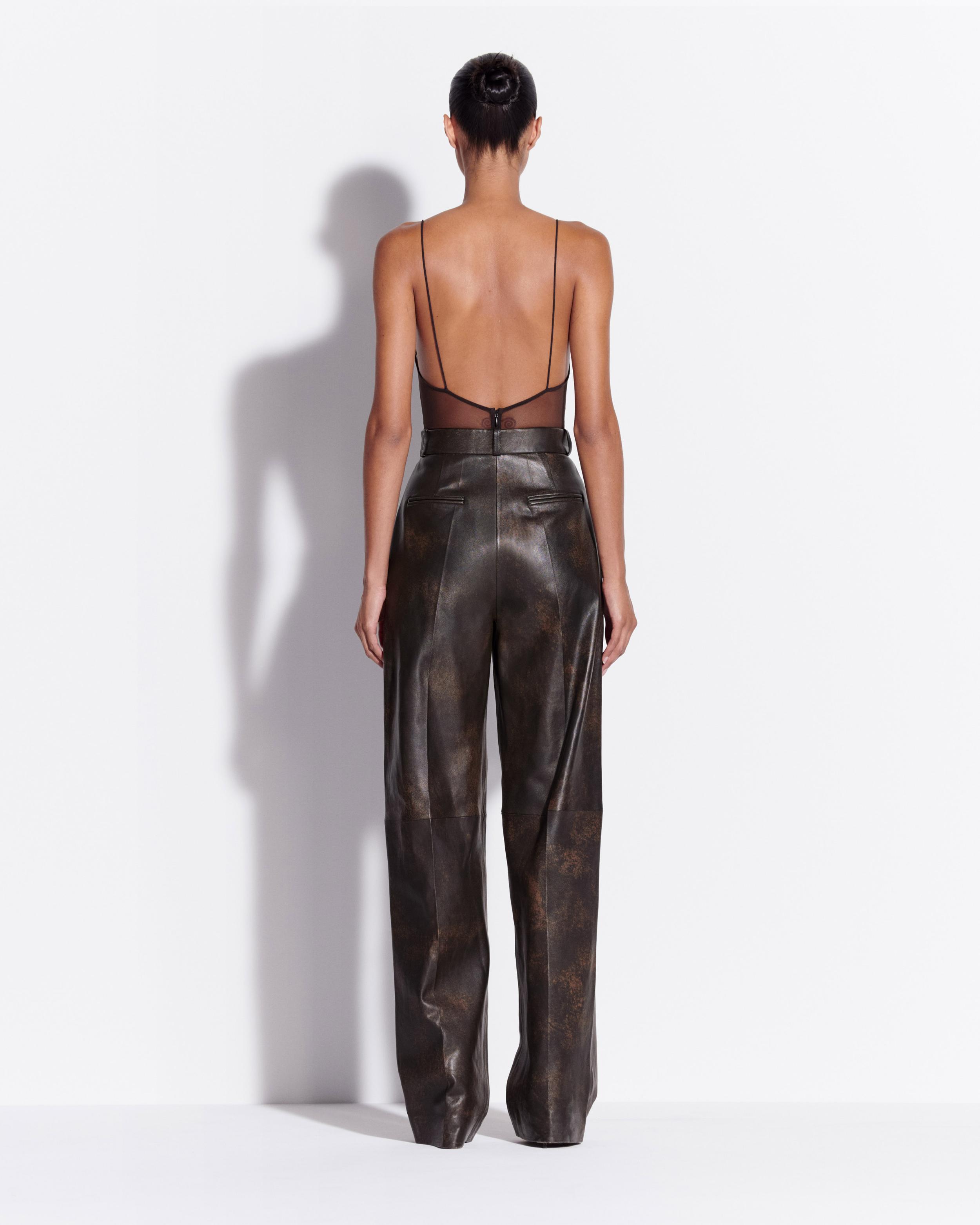 Tailored Trouser in Leather