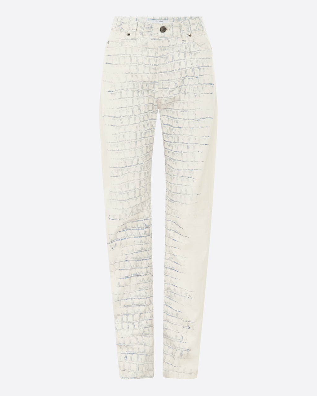 Straight Cut Jean in Embossed Leather
