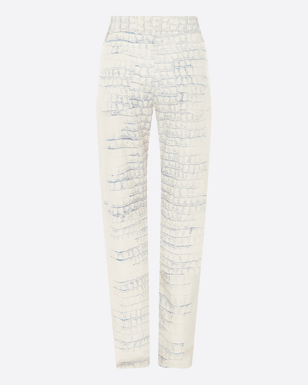 Straight Cut Jean in Embossed Leather