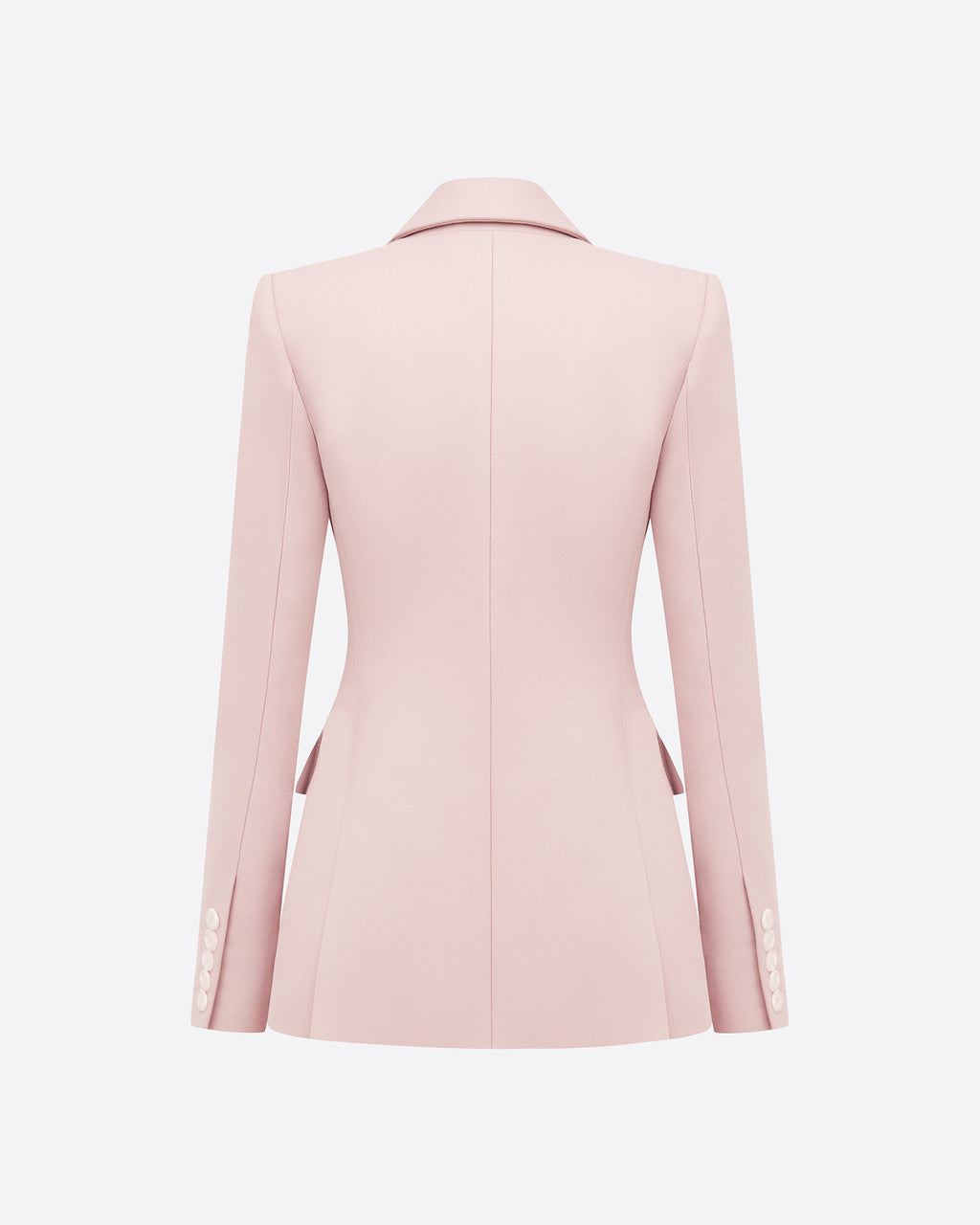 Single Breasted Fitted Blazer in Wool Suiting