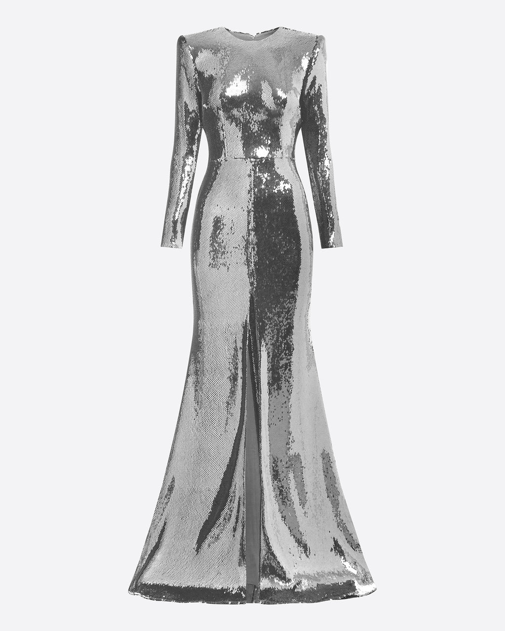 Long Sleeve Gown in Sequin