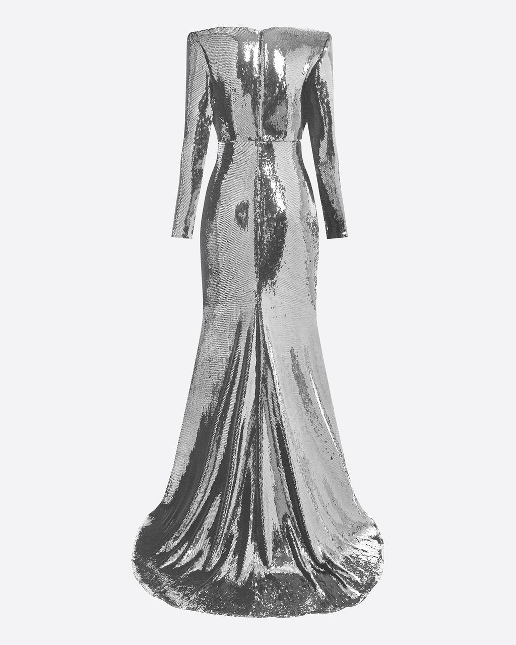 Long Sleeve Gown in Sequin
