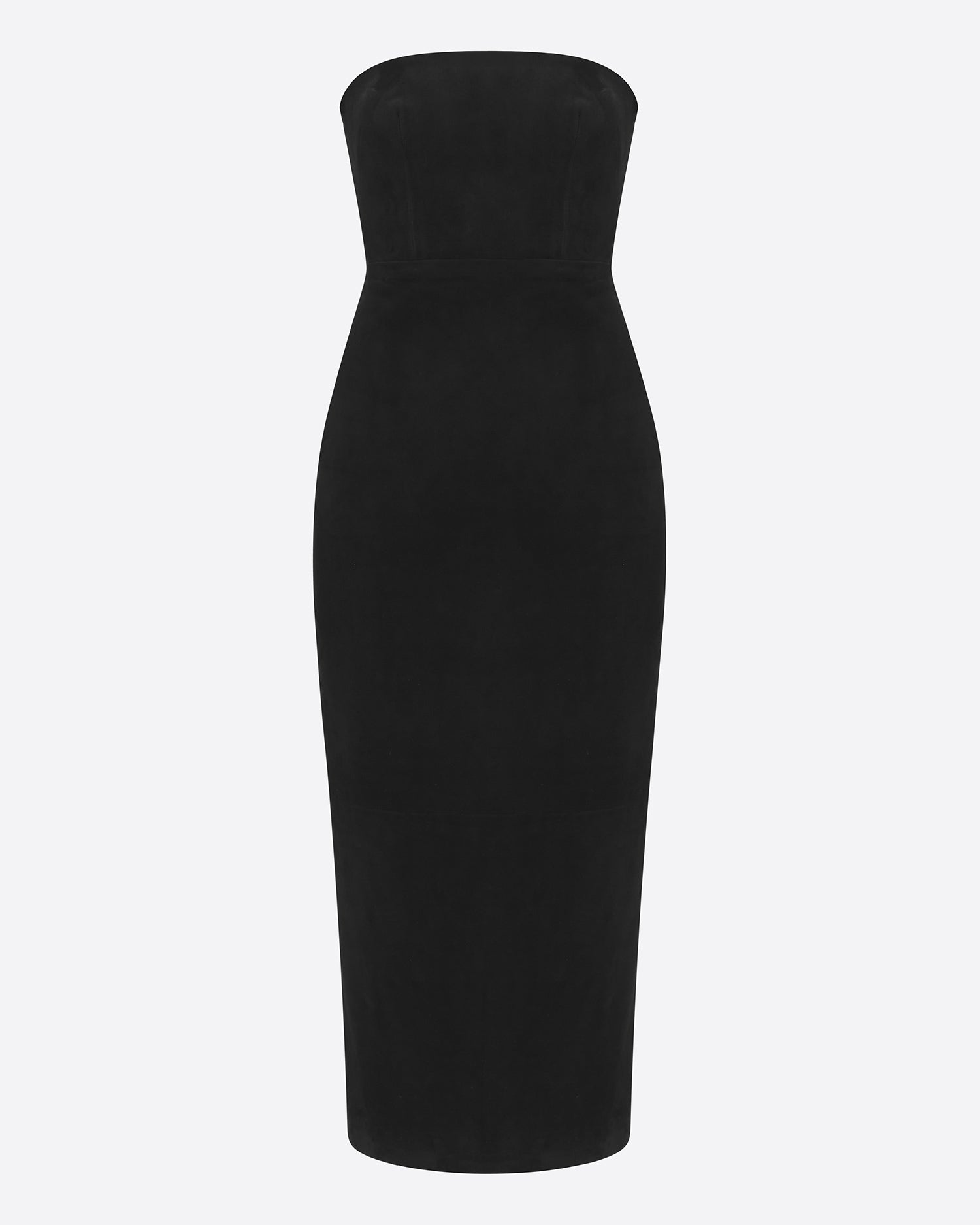 Strapless Dress in Suede Strapless Dress in Suede