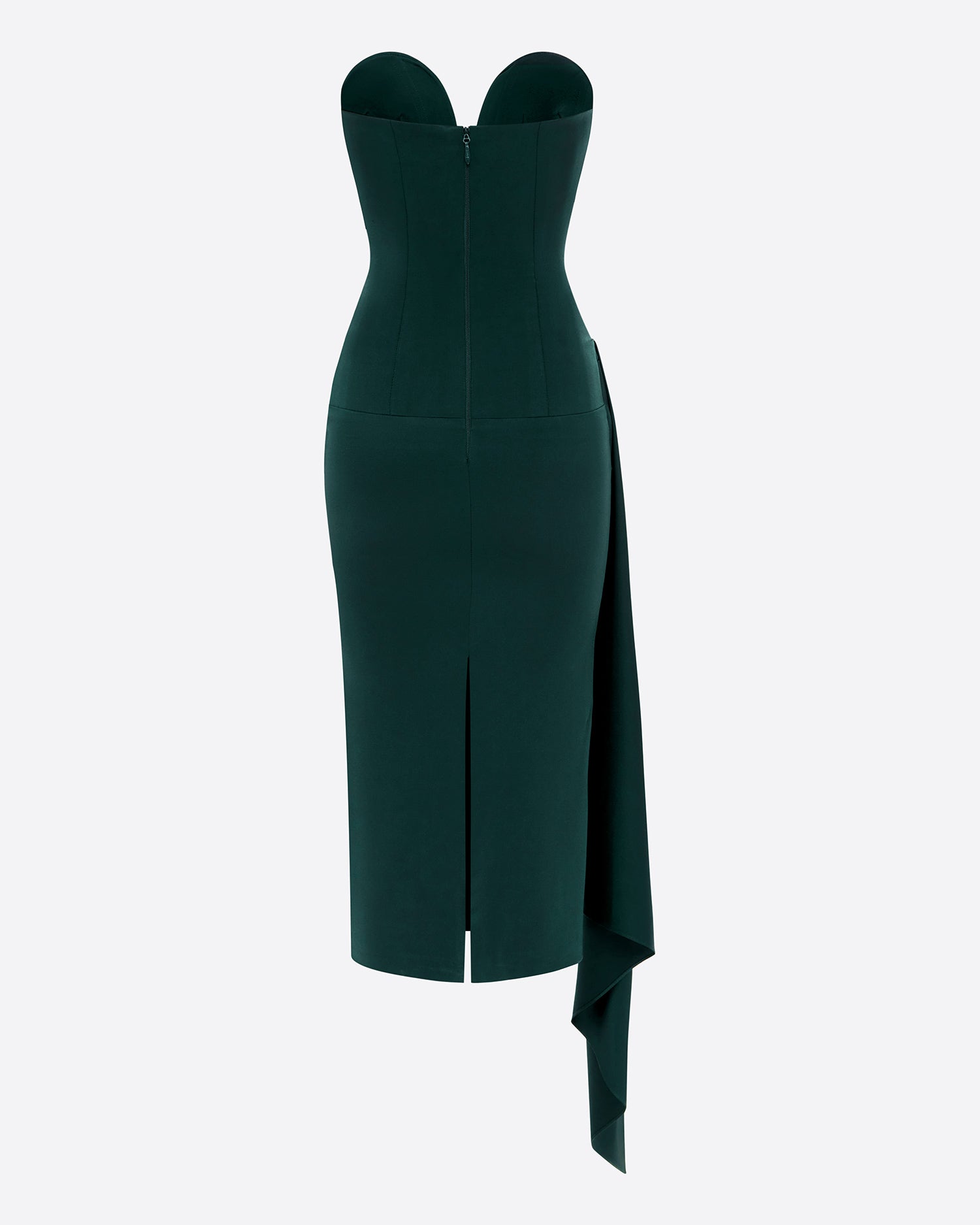 Strapless Sweetheart Dress in Satin Crepe Strapless Sweetheart Dress in Satin Crepe
