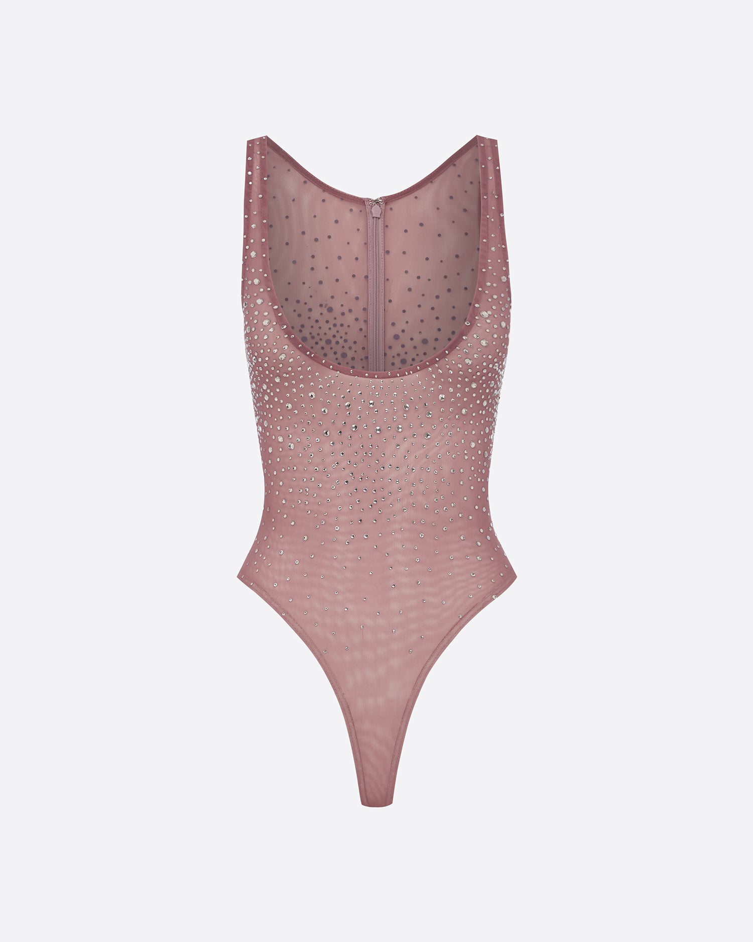 Singlet Bodysuit in Crystal Mesh