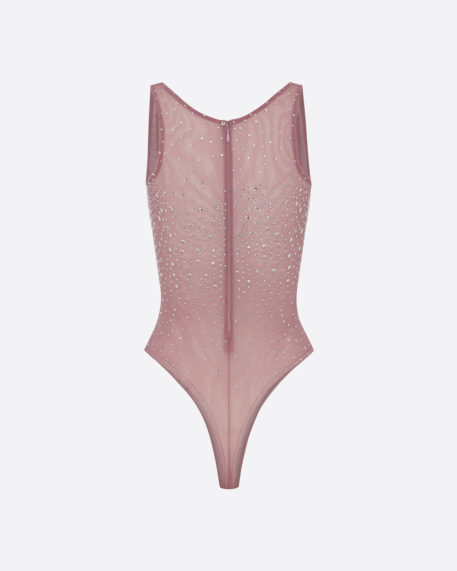 Singlet Bodysuit in Crystal Mesh