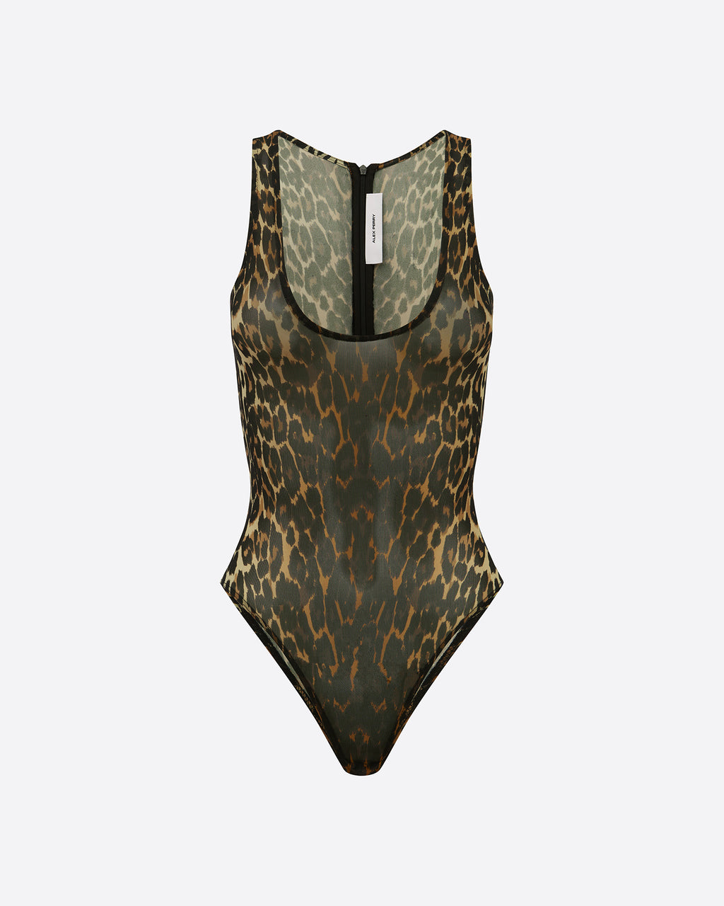 Singlet Bodysuit in Stretch Mesh