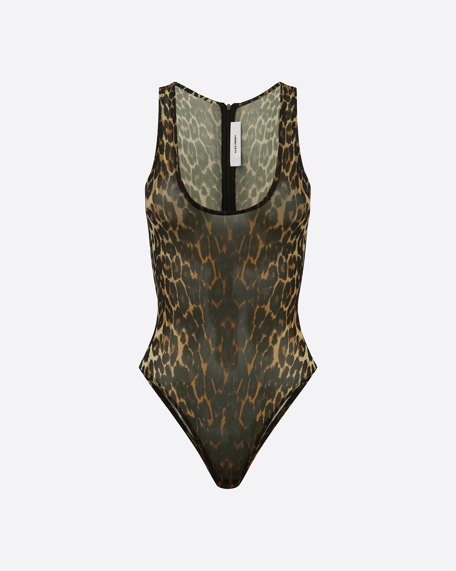 Singlet Bodysuit in Stretch Mesh