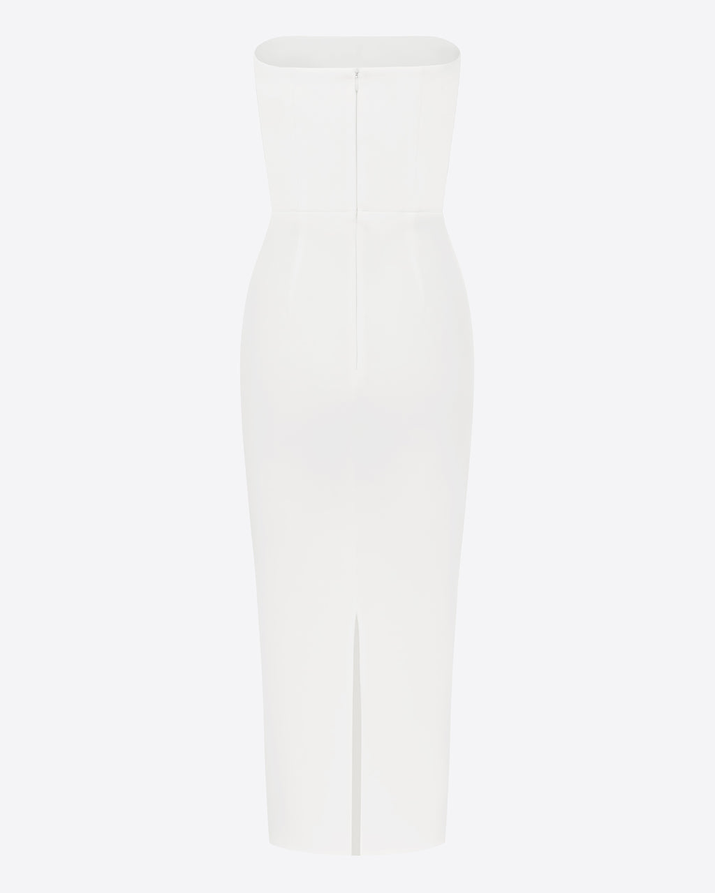 Strapless Dress in Stretch Crepe